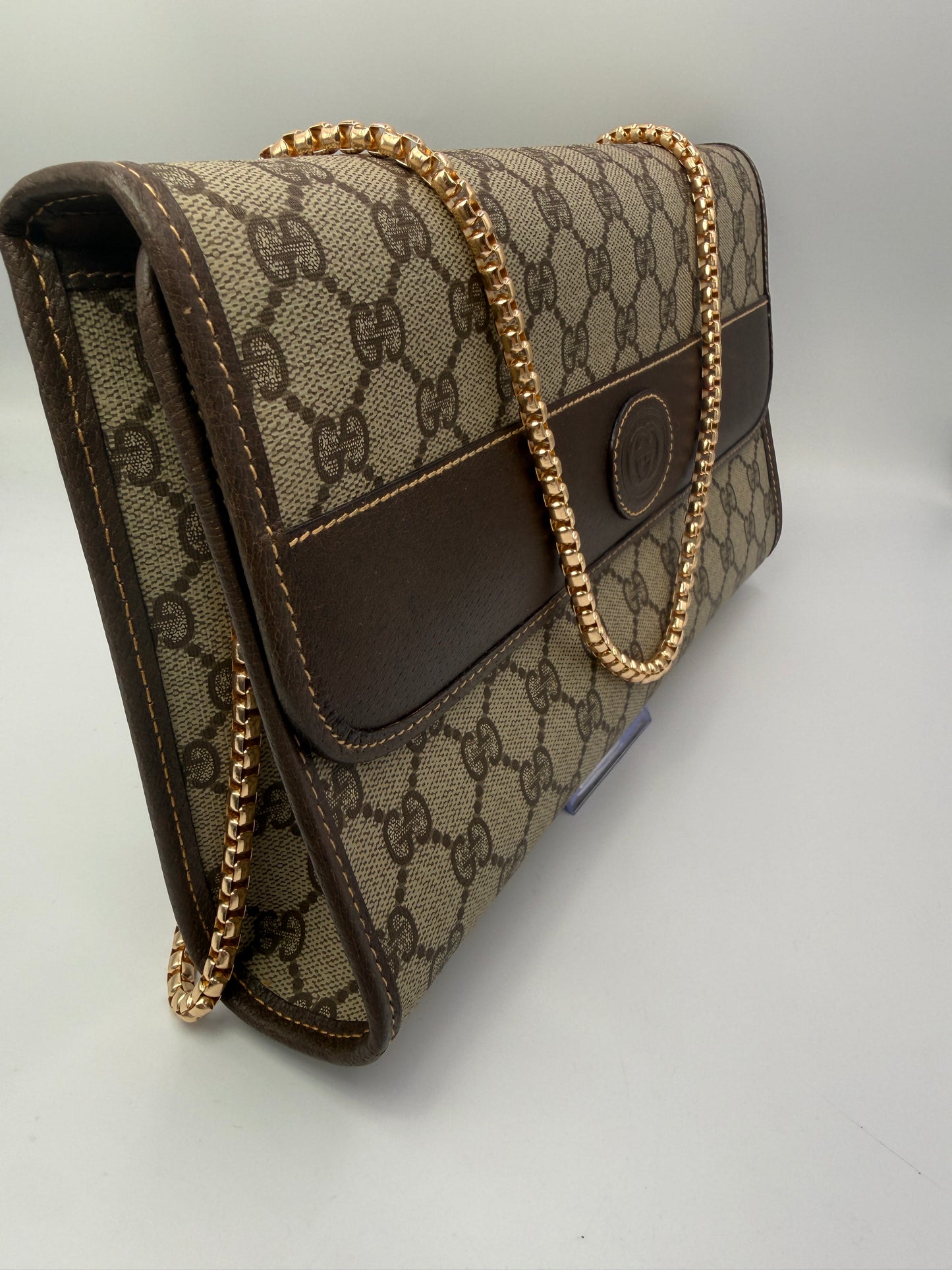 Gucci Vintage GG Supreme Shoulder Bag and Clutch