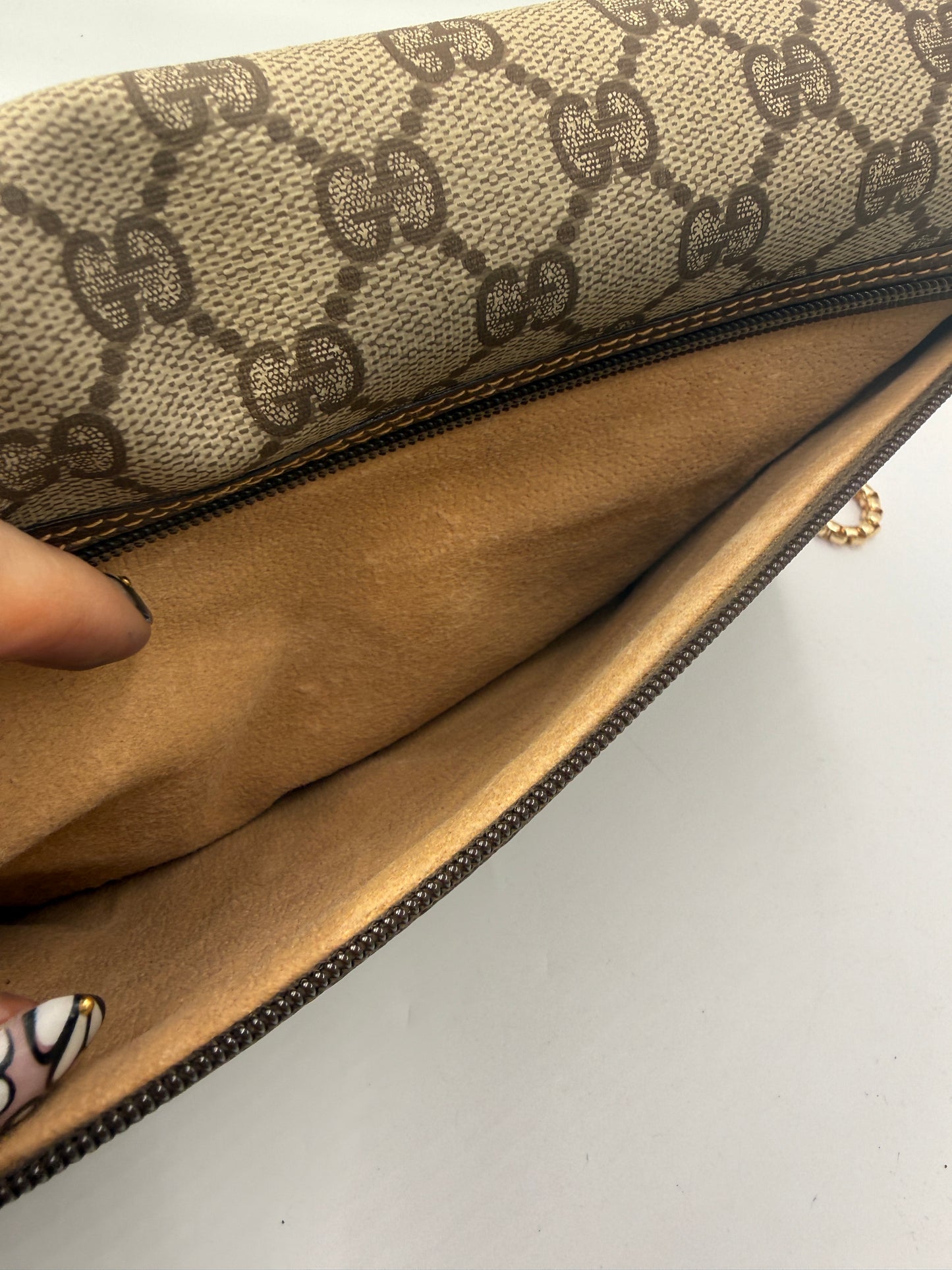 Gucci Vintage GG Supreme Shoulder Bag and Clutch