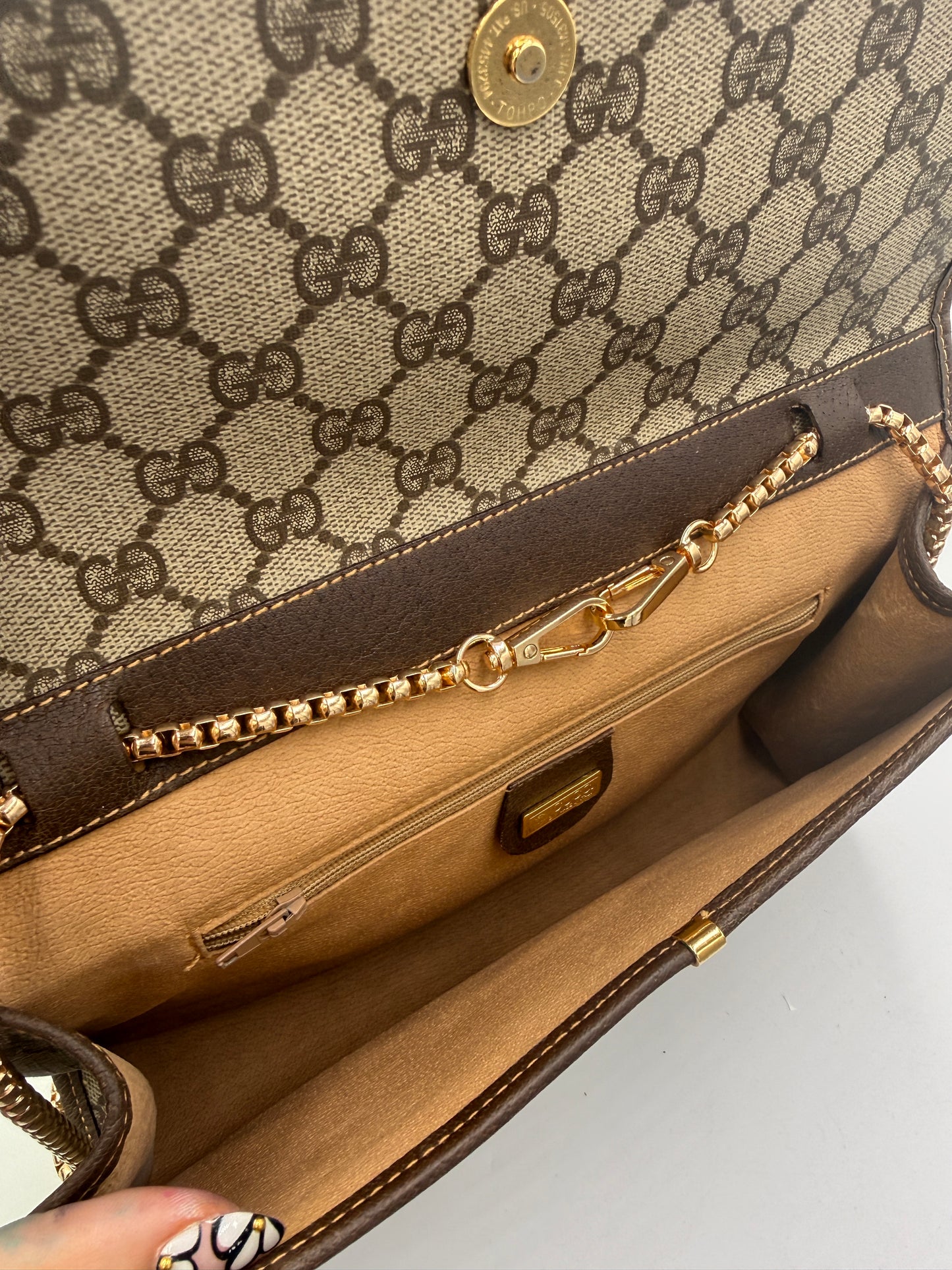 Gucci Vintage GG Supreme Shoulder Bag and Clutch