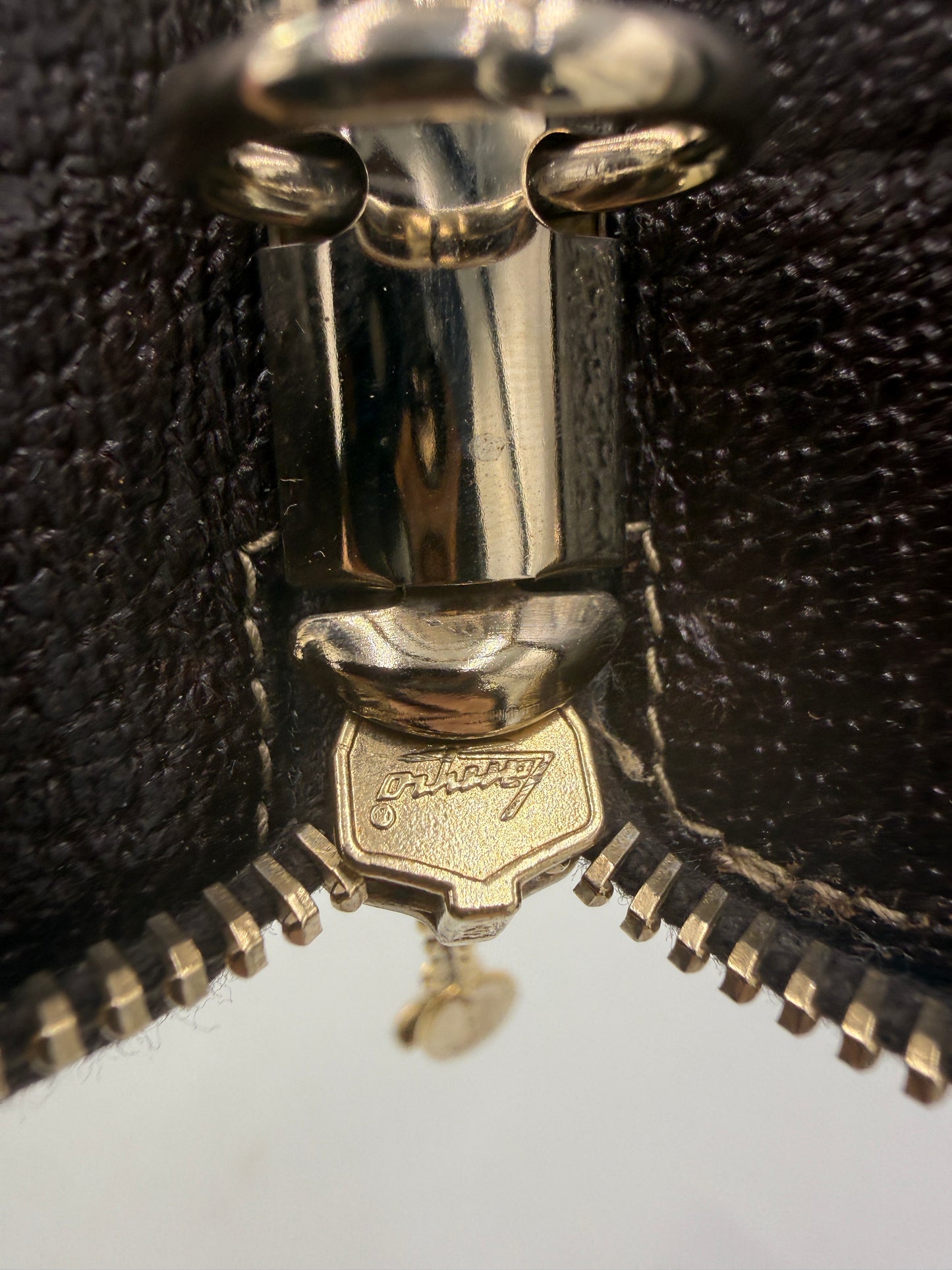 Gucci GG Rare Vintage Canvas Zip Agenda Cover with Charms