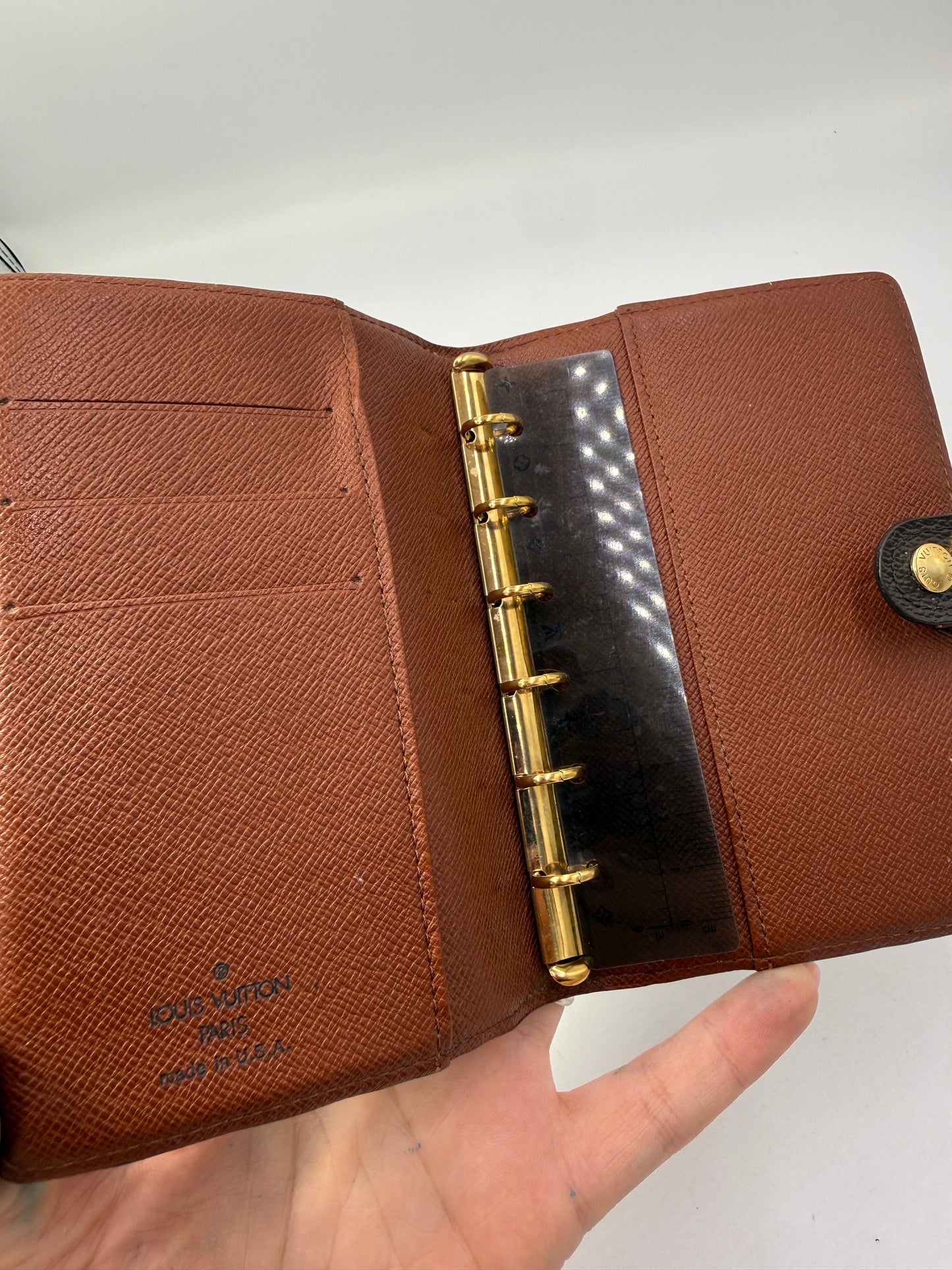 Louis Vuitton Monogram Coated Canvas Agenda PM SD0012