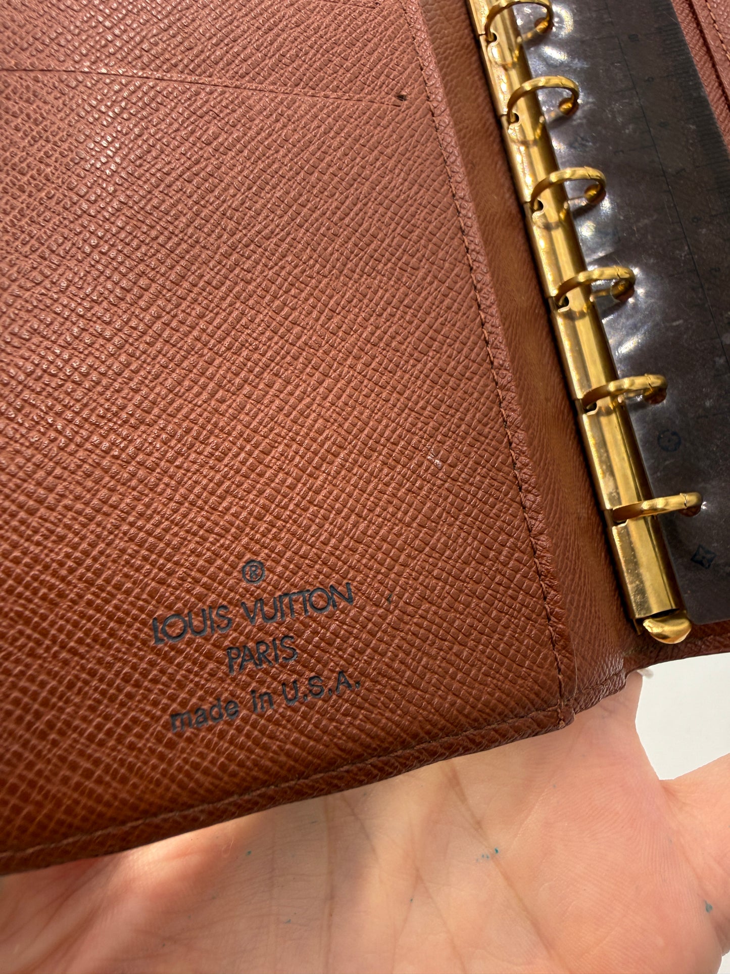 Louis Vuitton Monogram Coated Canvas Agenda PM SD0012