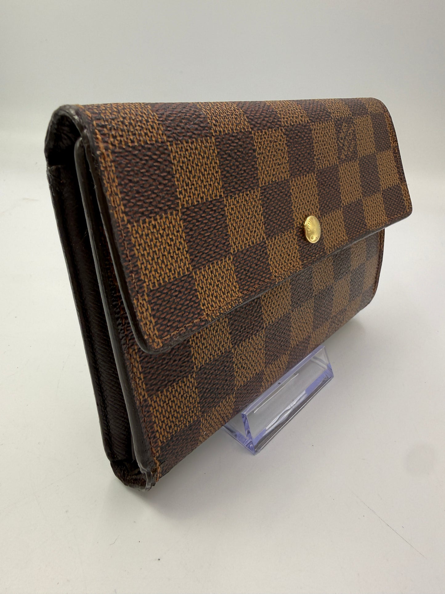 Louis Vuitton Damier Ebene Compact International Trifold Wallet SP0022