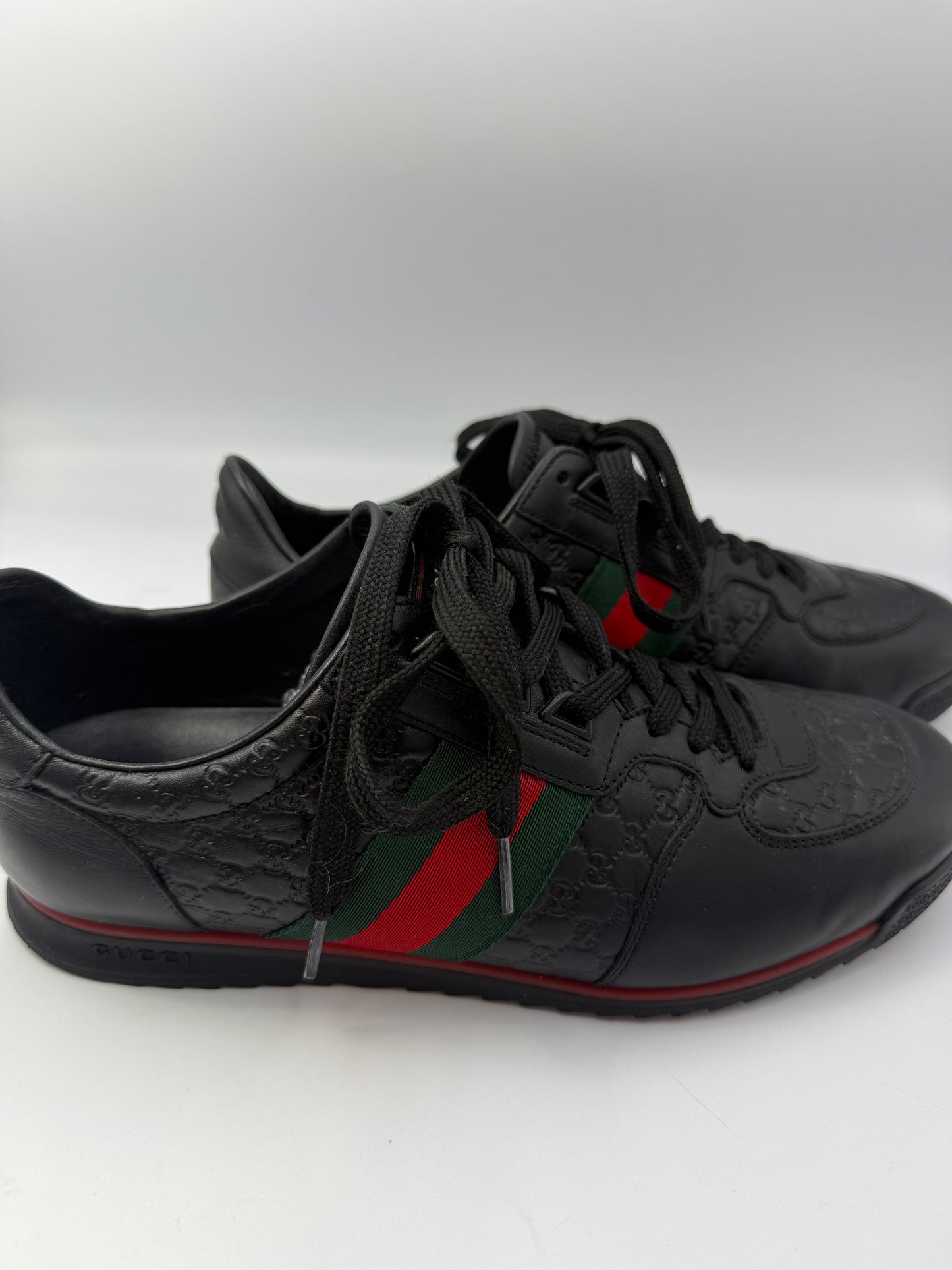 Gucci Men’s Guccissma Supreme Leather Sneakers Size 7