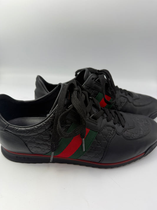 Gucci Men’s Guccissma Supreme Leather Sneakers Size 7