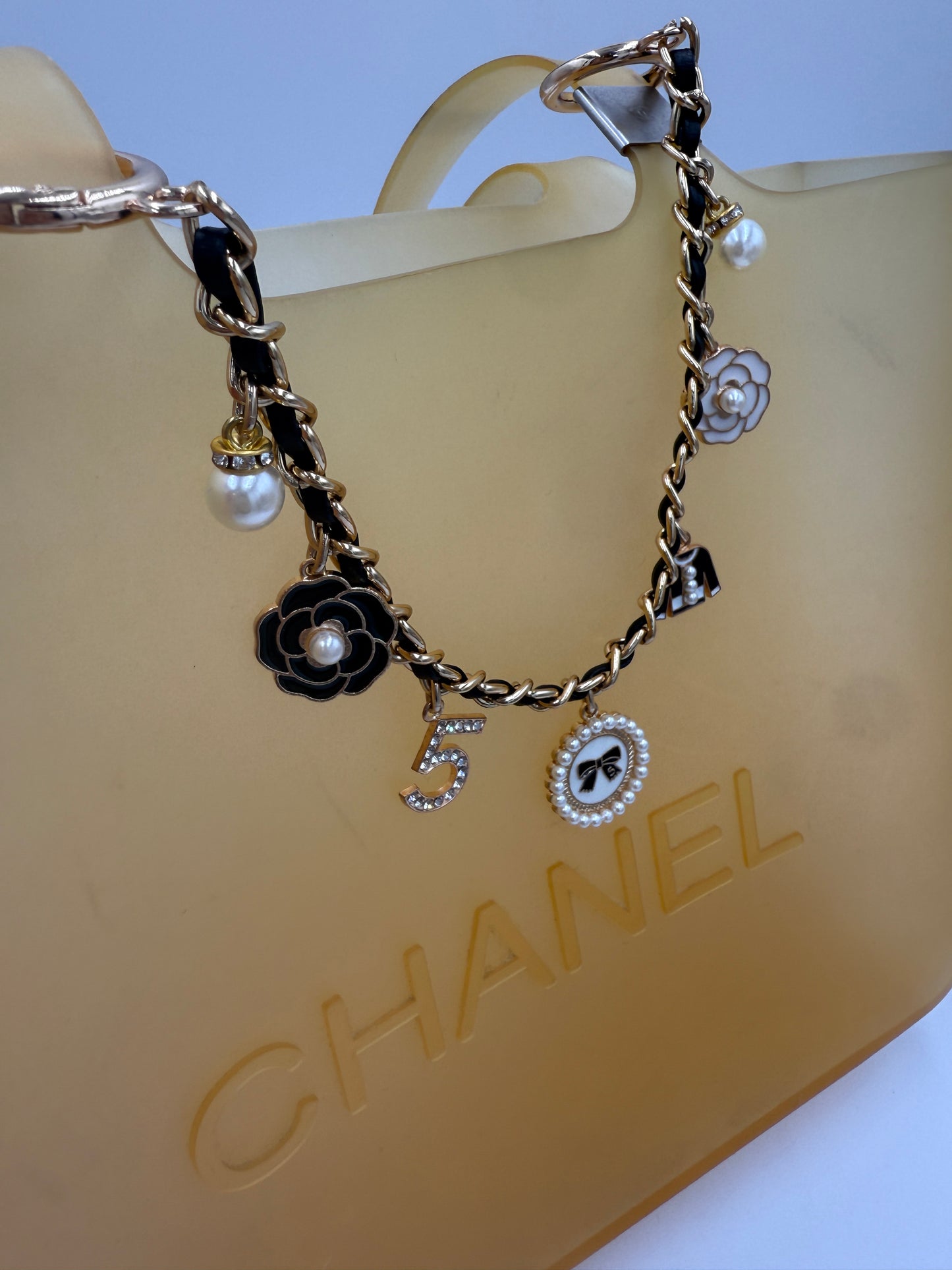 Chanel Logo Jelly Tote With Unbranded Charm