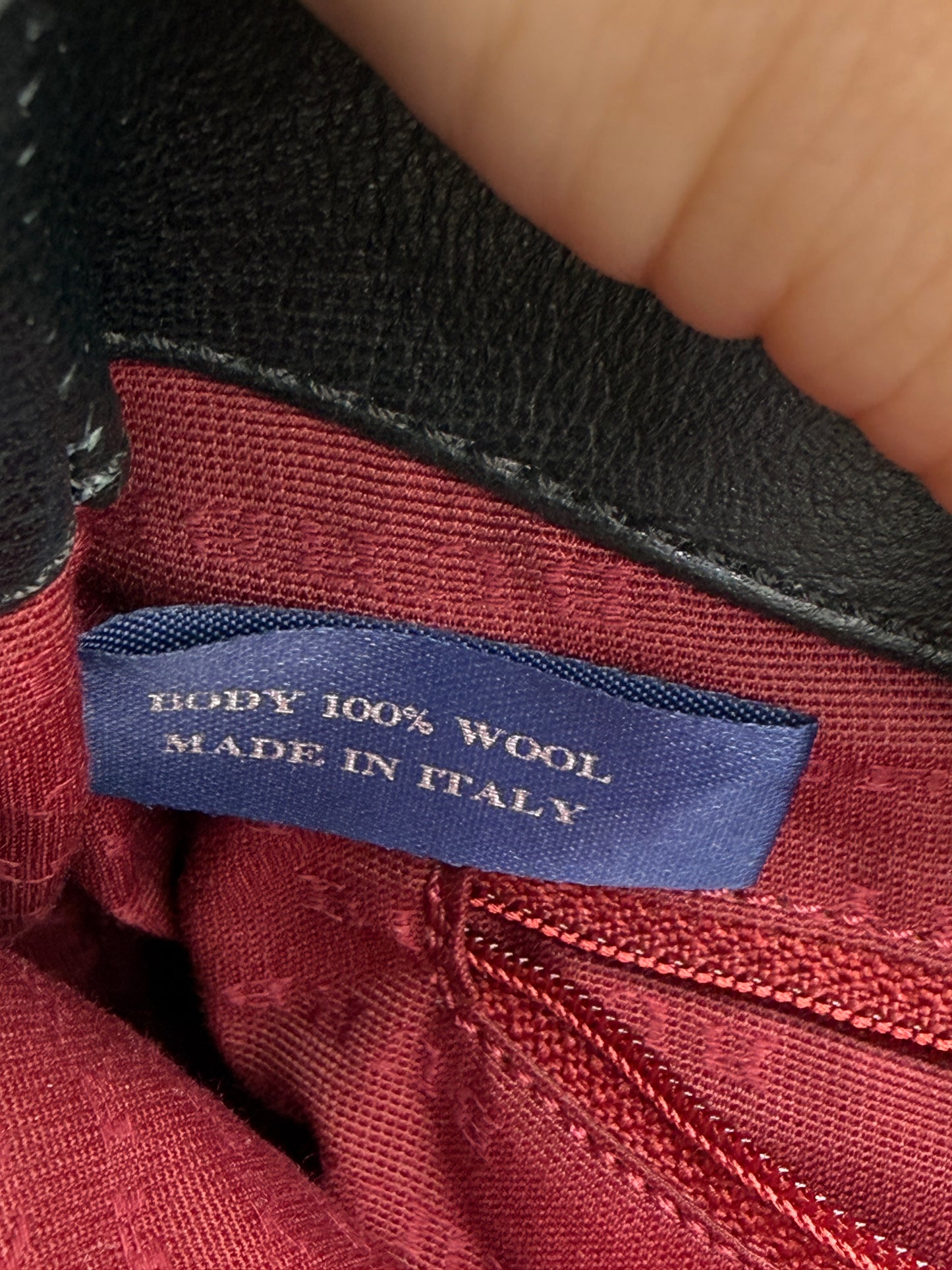 Burberry Black Wool Nova Check Shoulder Bag