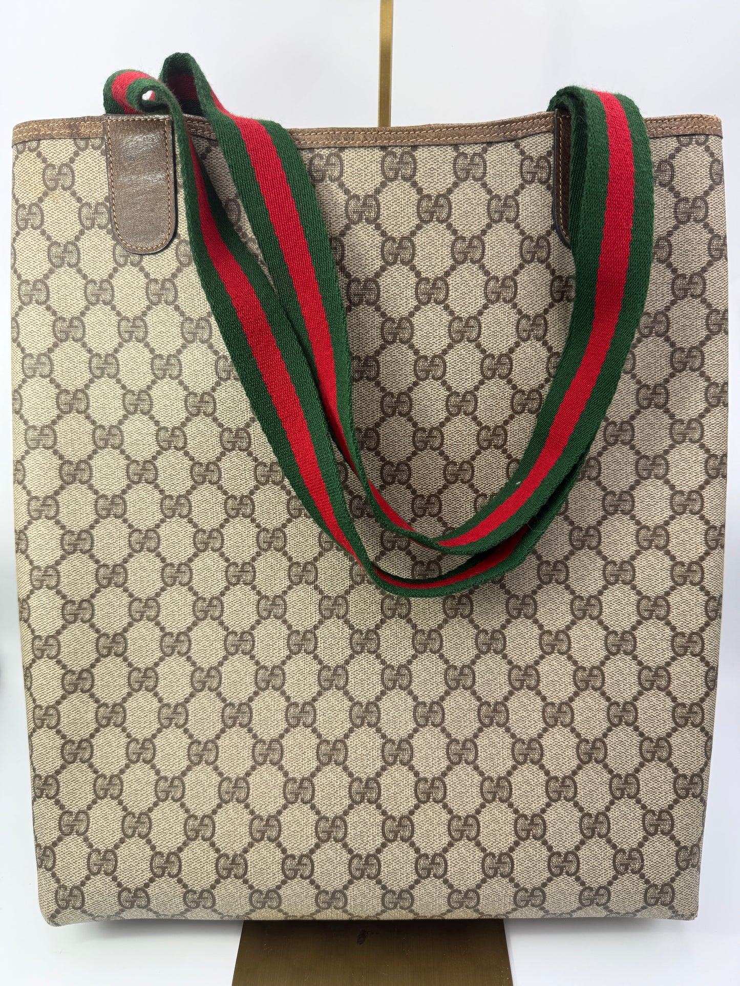 Gucci Supreme Coated Canvas Guccissima Sherry Line Tote