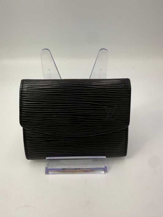 RESERVED FOR BUBBLES Louis Vuitton Black Epi Leather Compact Wallet CA1000