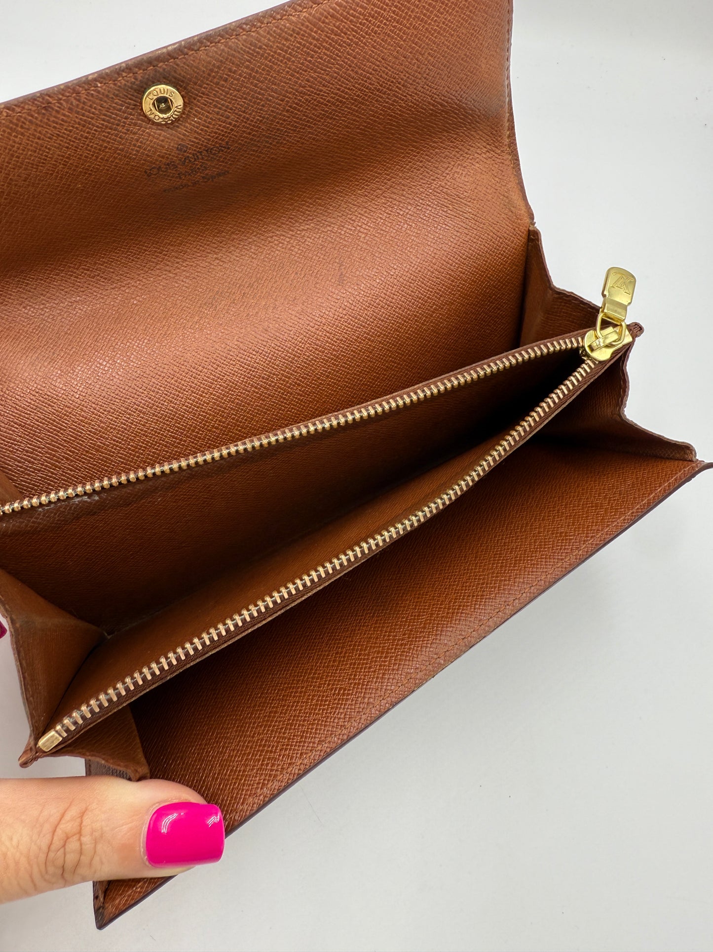 Louis Vuitton Monogram Coated Canvas Sarah Wallet CA1905