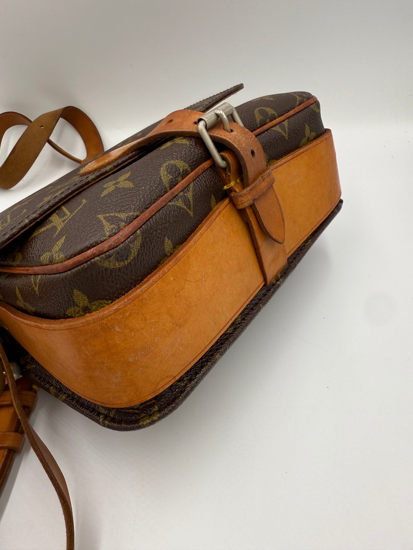 Louis Vuitton Monogram Coated Canvas Cartouchiere MM 832