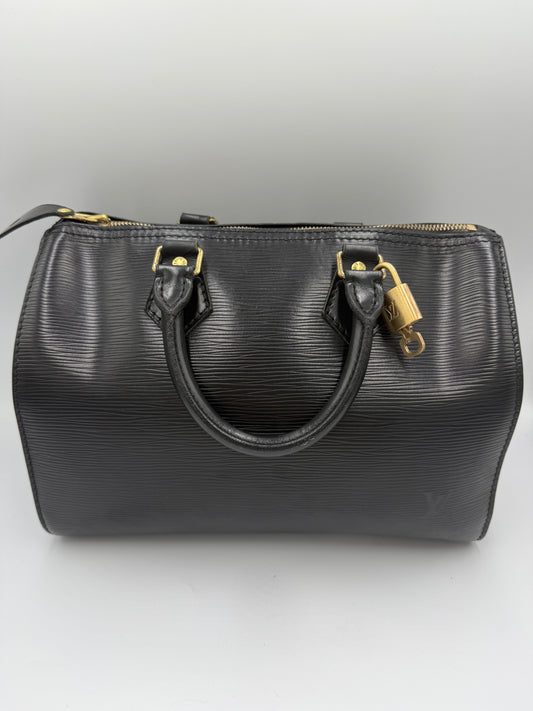 Louis Vuitton Speedy 25 Black Epi Leather VI0943