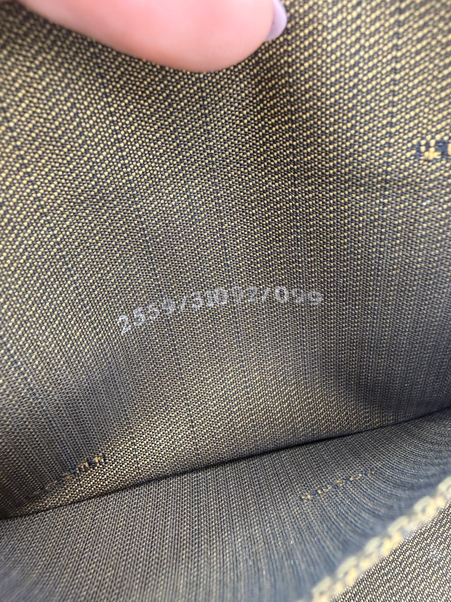 Vintage Fendi Zucca Canvas Zip Around Agenda PM