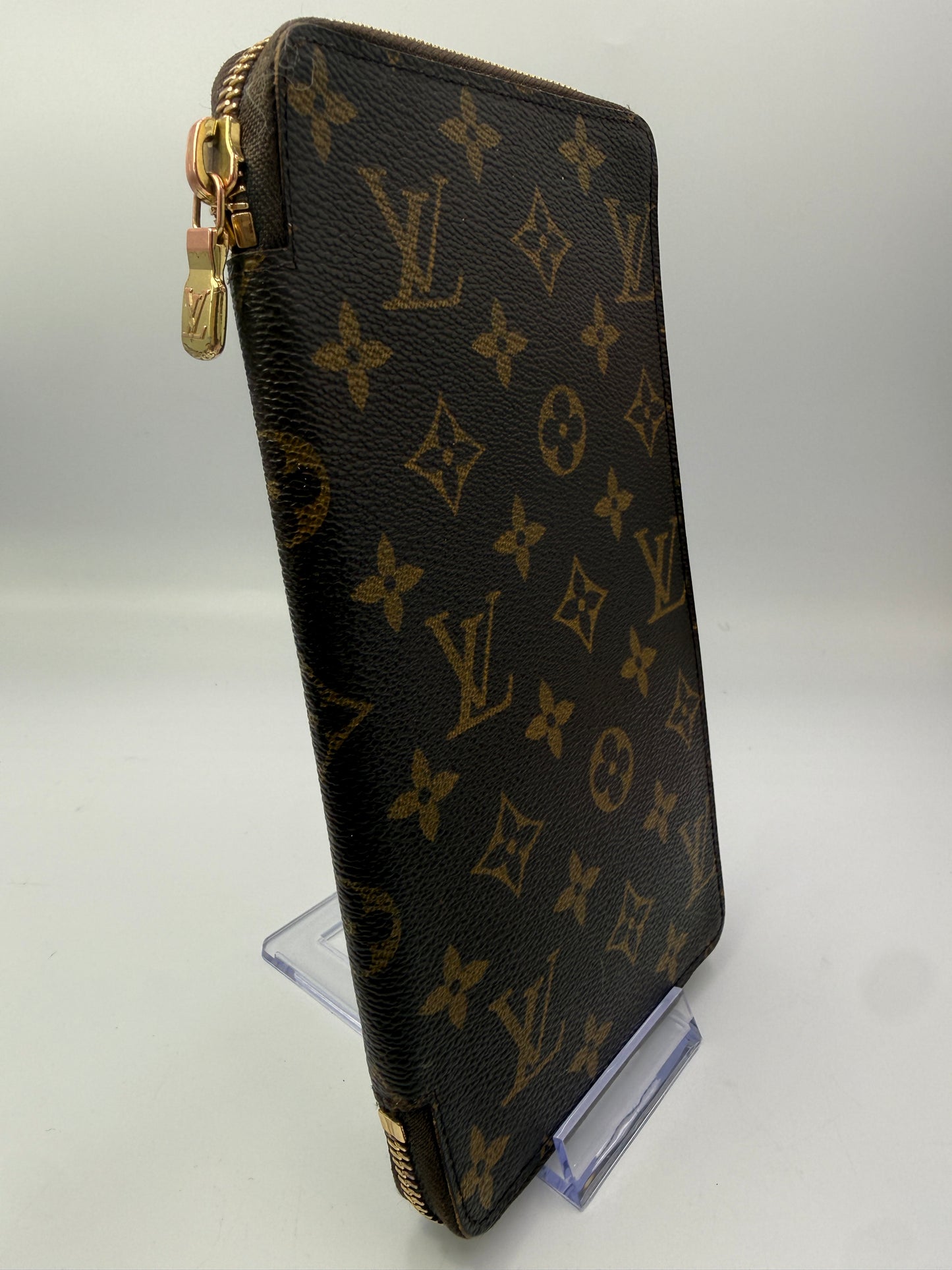 Louis Vuitton Monogram Coated Canvas Large Zippy Organizer Wallet MI0935