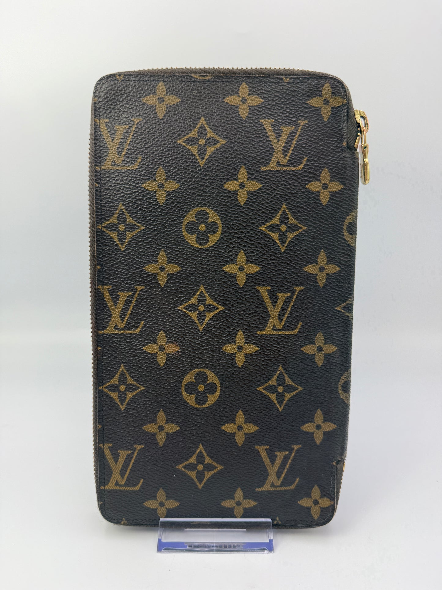 Louis Vuitton Monogram Coated Canvas Large Zippy Organizer Wallet MI0935