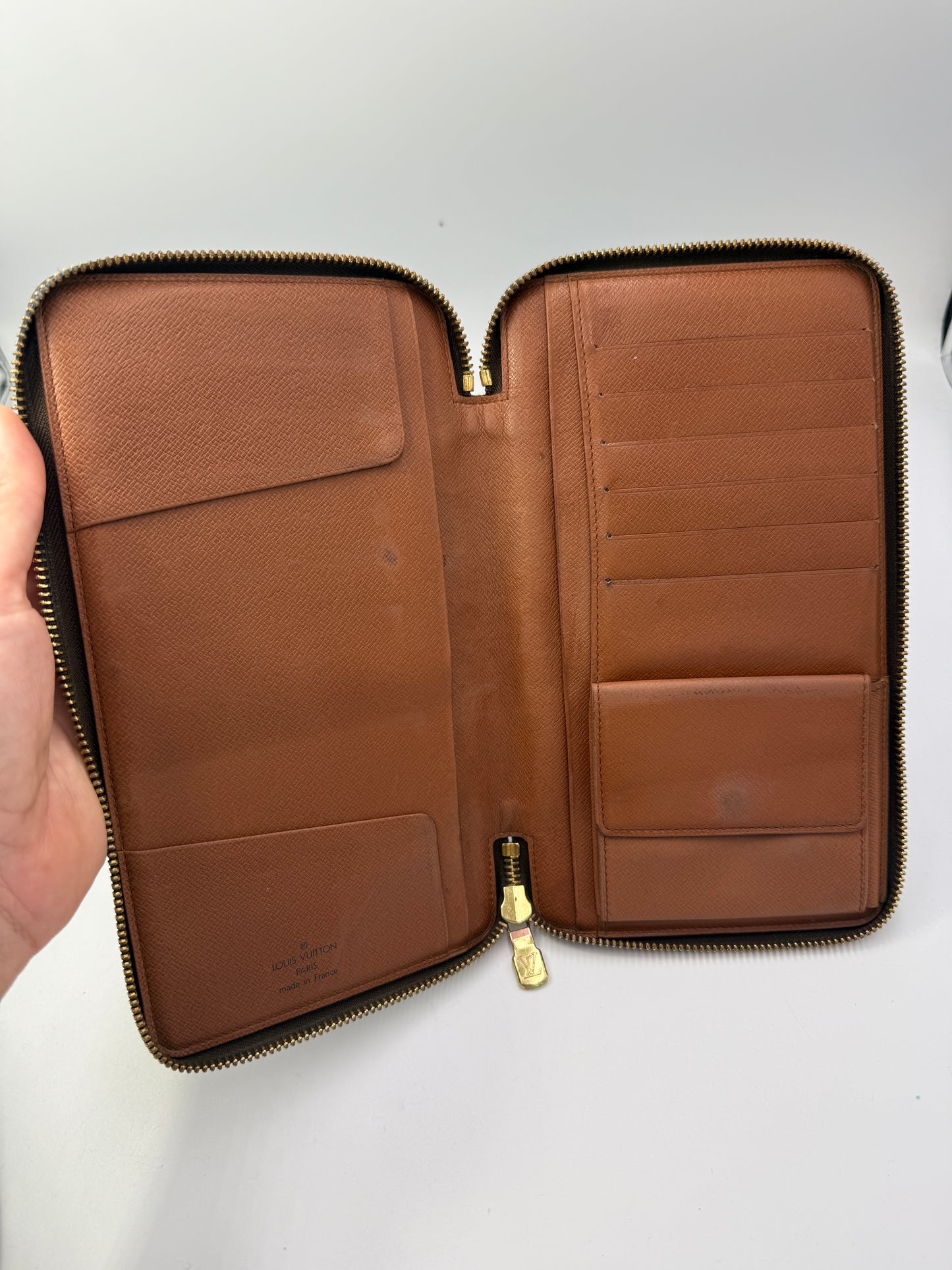 Louis Vuitton Monogram Coated Canvas Large Zippy Organizer Wallet MI0935