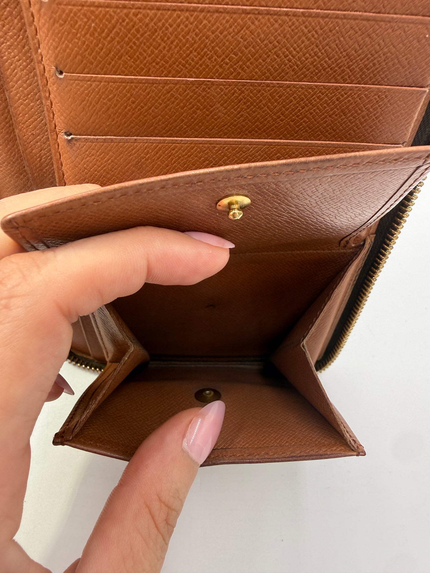 Louis Vuitton Monogram Coated Canvas Large Zippy Organizer Wallet MI0935