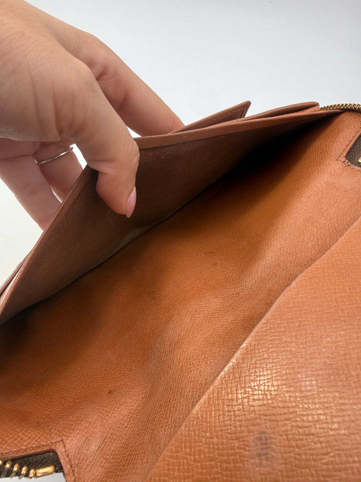 Louis Vuitton Monogram Coated Canvas Large Zippy Organizer Wallet MI0935