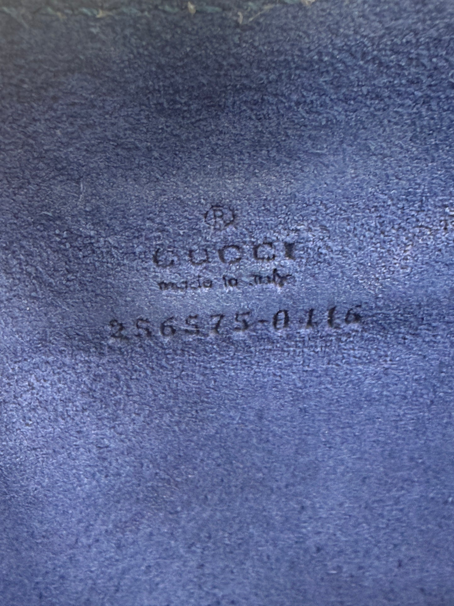 Gucci Guccissima Micro GG Blue Leather iPad Case