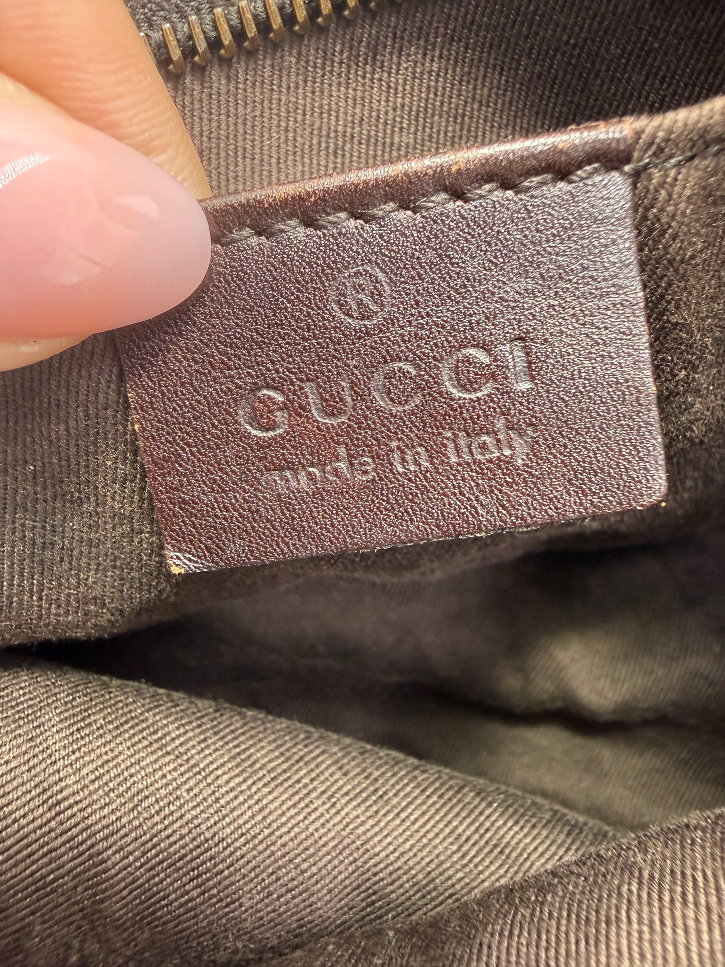Gucci Guccissima Monogram Canvas Mini Shoulder Bag