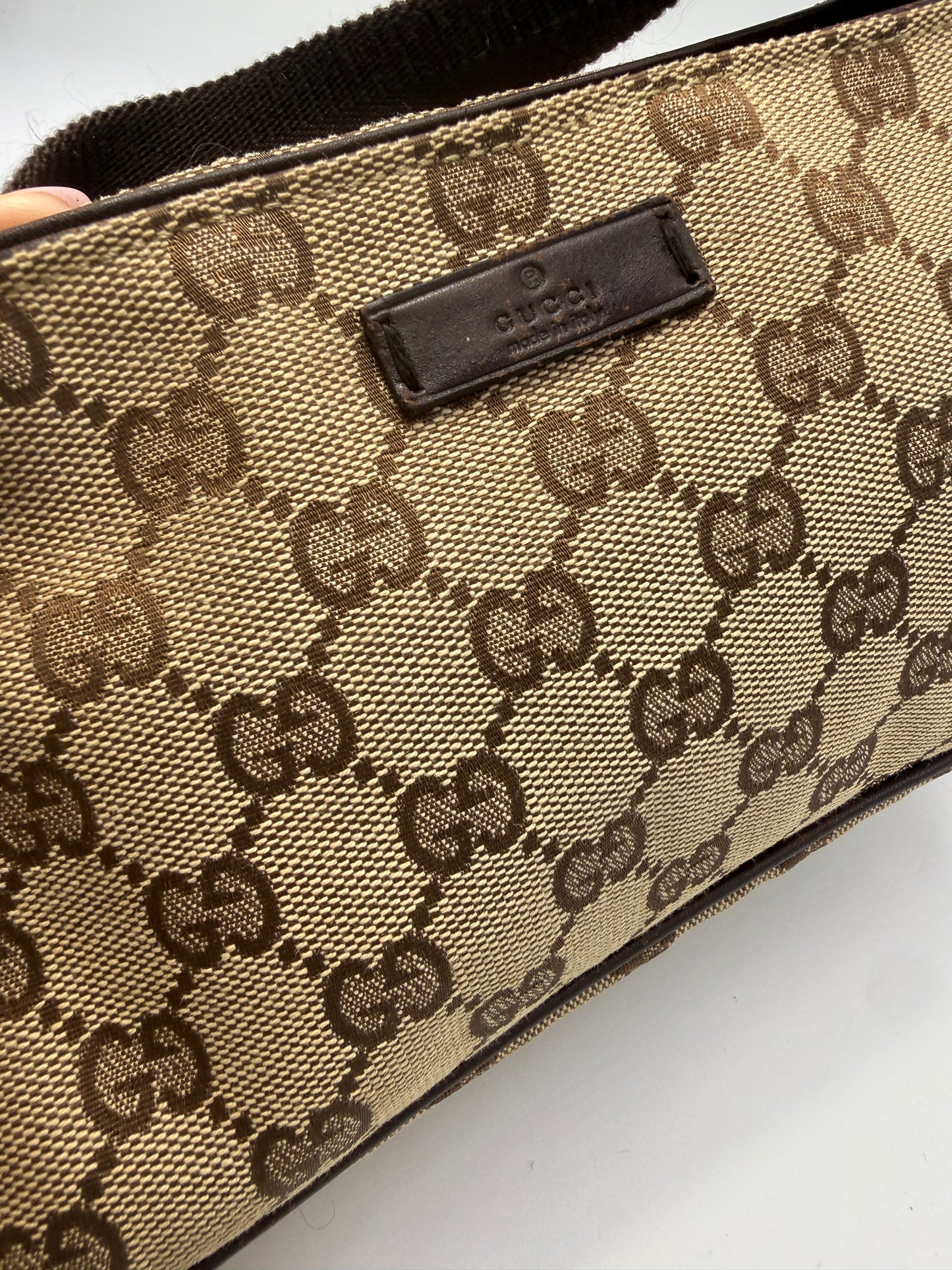Gucci Guccissima Monogram Canvas Mini Shoulder Bag