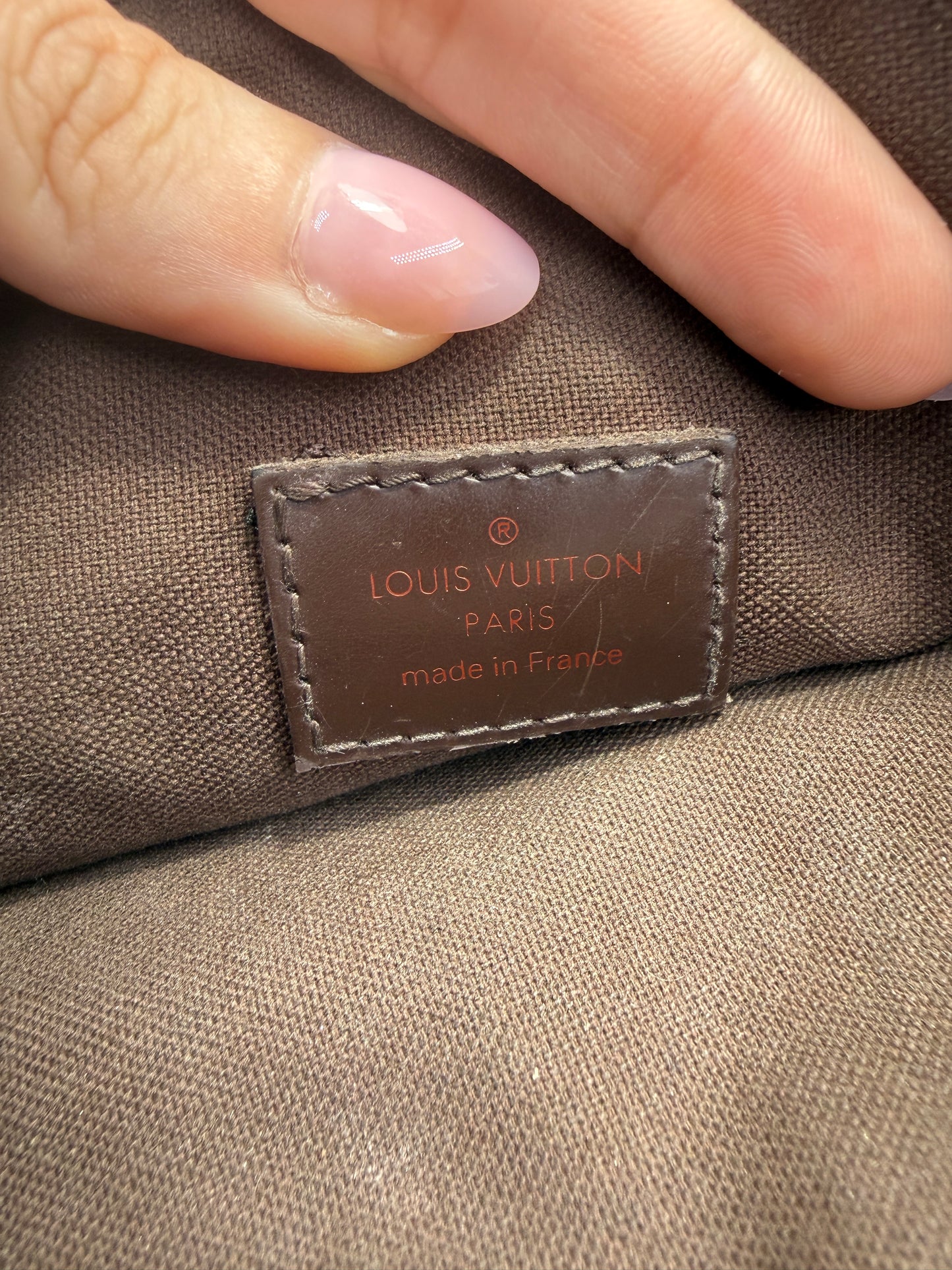 Louis Vuitton Damier Ebene Unisex Bastille PM Messenger Bag FL0046