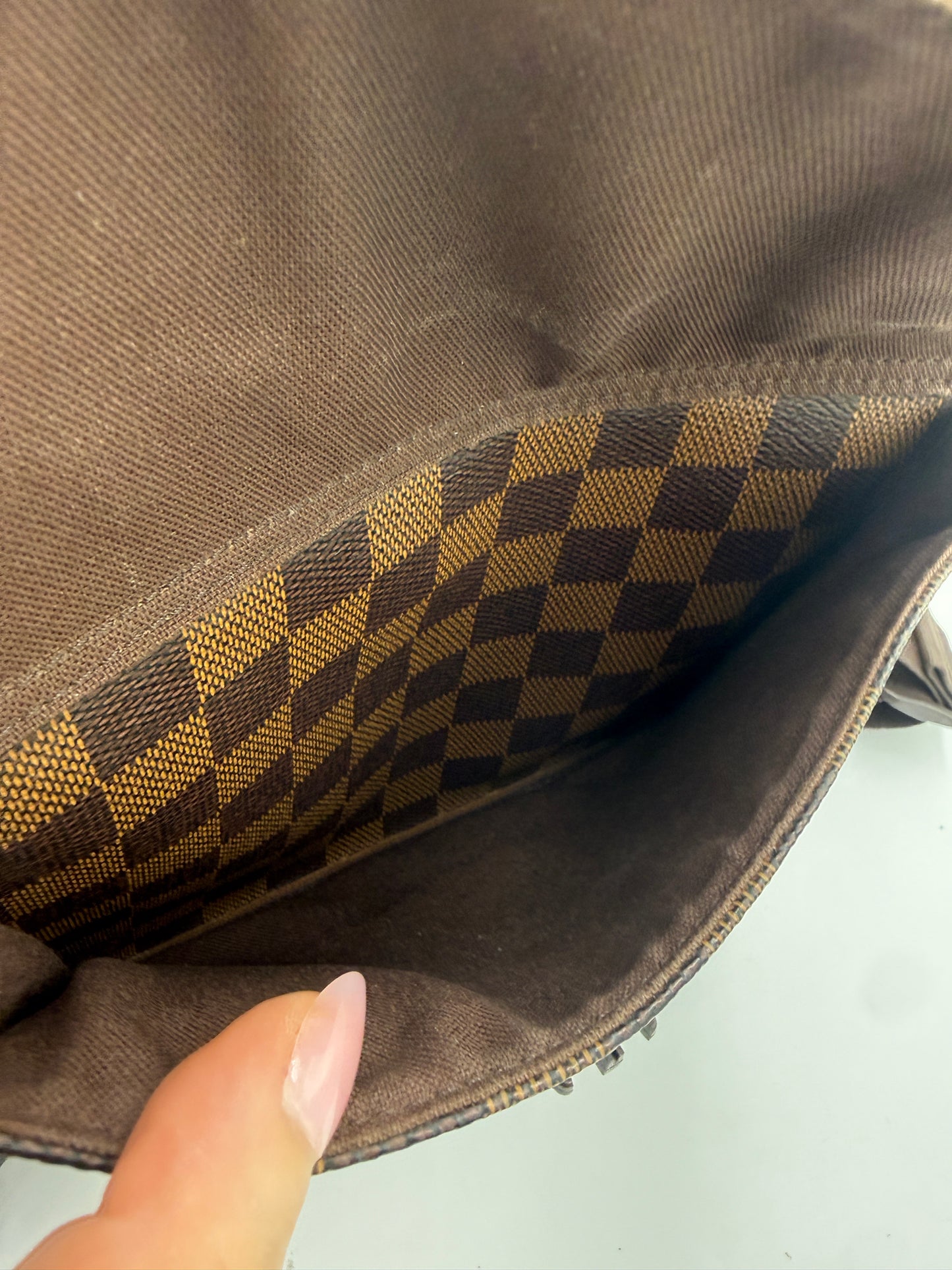 Louis Vuitton Damier Ebene Unisex Bastille PM Messenger Bag FL0046