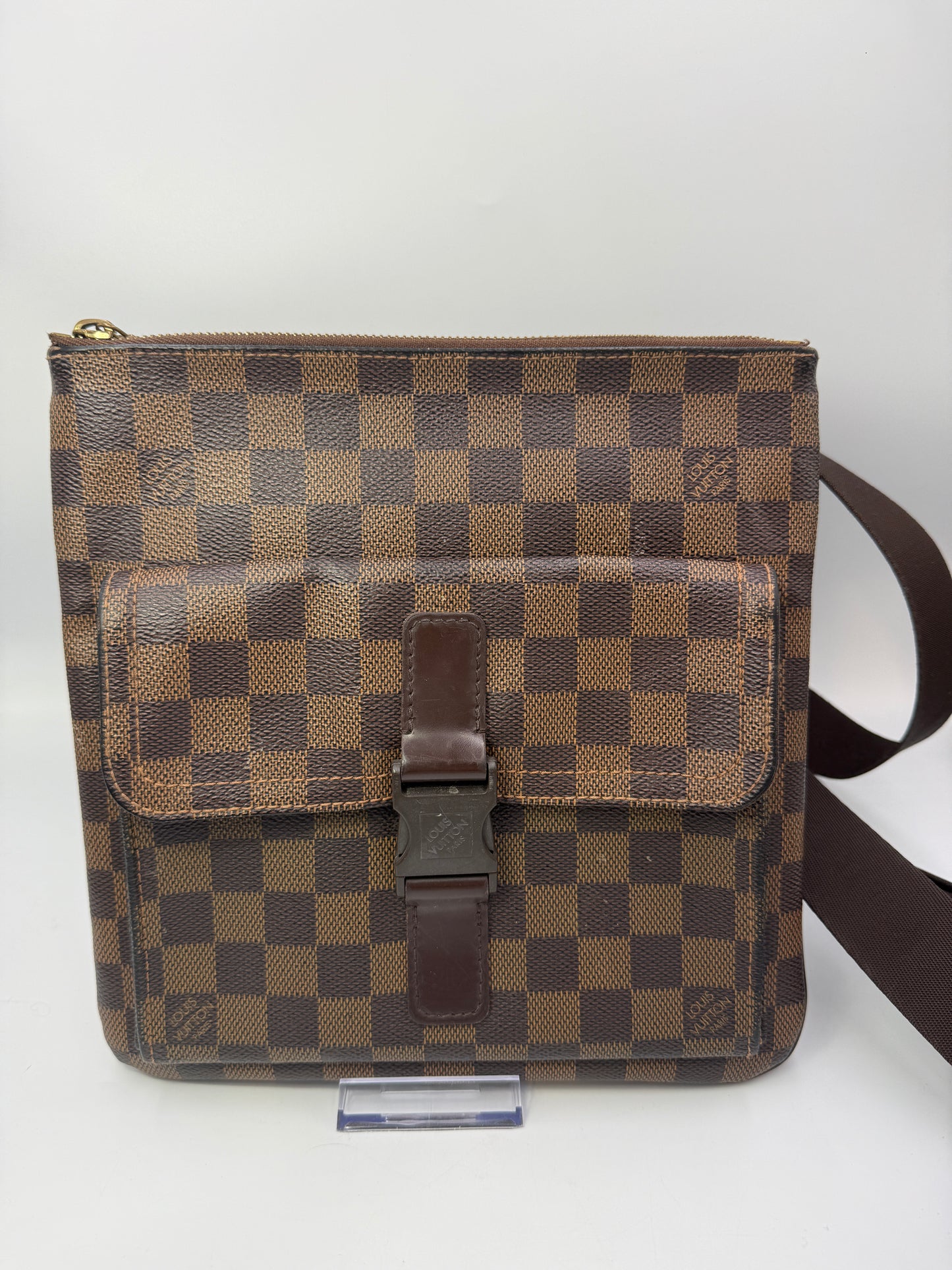 Louis Vuitton Damier Ebene Unisex Bastille PM Messenger Bag FL0046