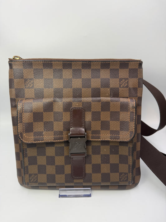 Louis Vuitton Damier Ebene Unisex Bastille PM Messenger Bag FL0046