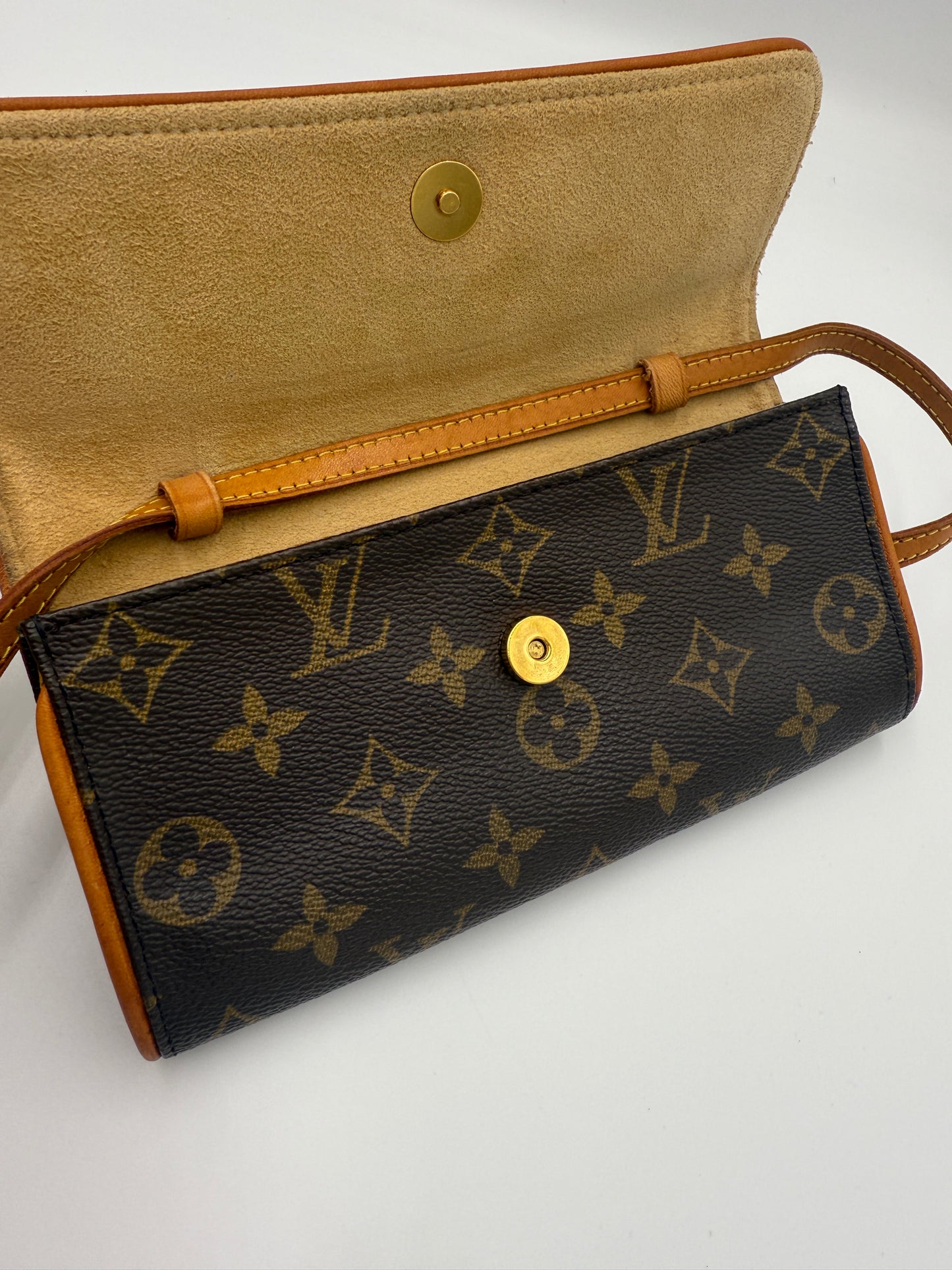 Louis Vuitton Monogram Coated Canvas Twin PM CA0041