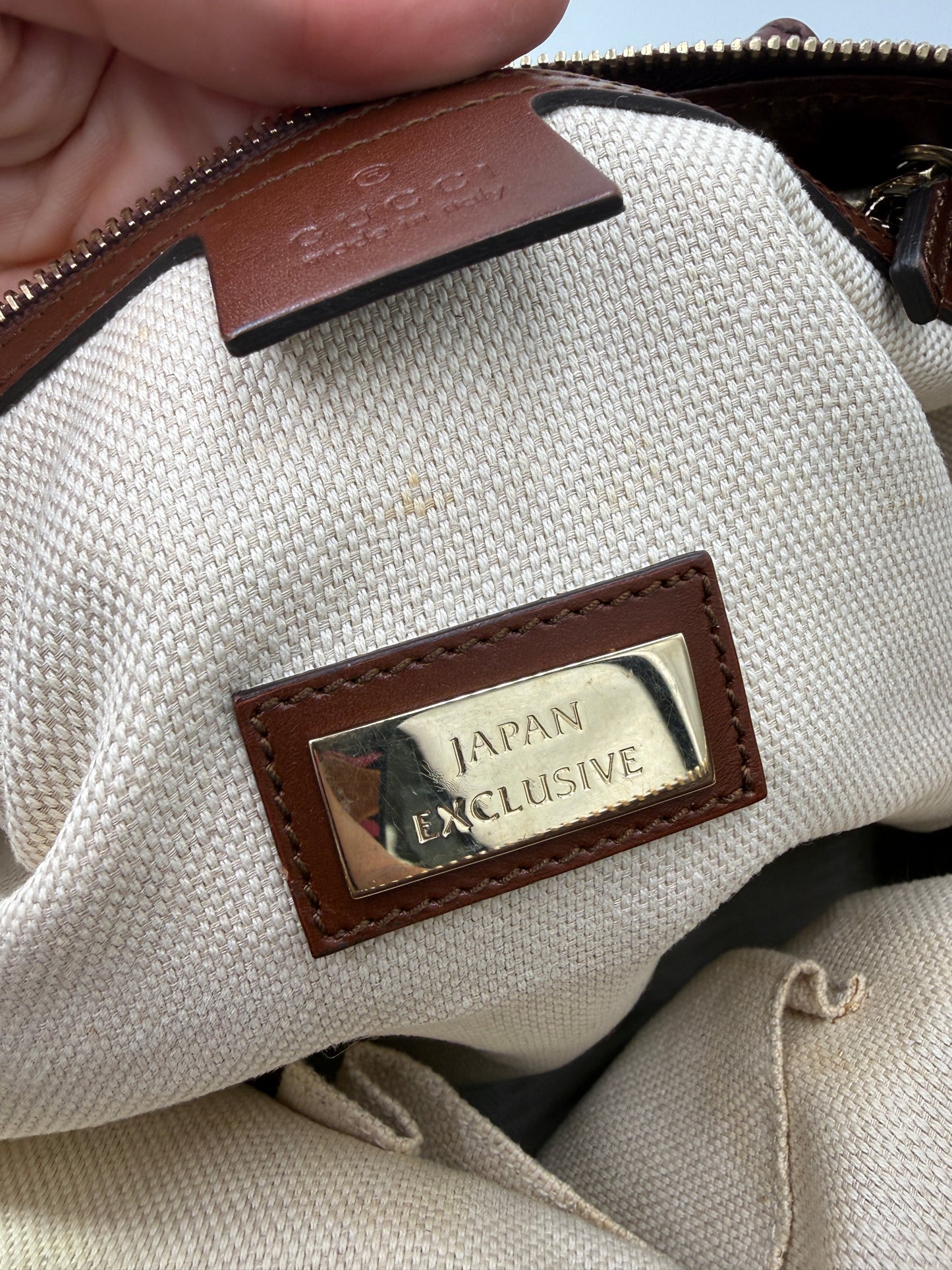 Gucci Blue Denim Japan Exclusive Tote or Crossbody with Original Strap