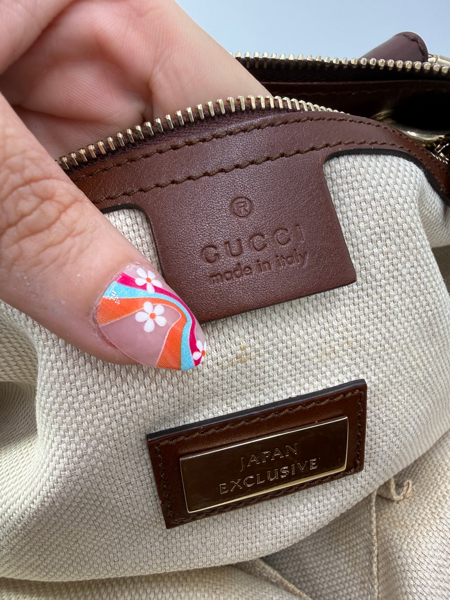 Gucci Blue Denim Japan Exclusive Tote or Crossbody with Original Strap