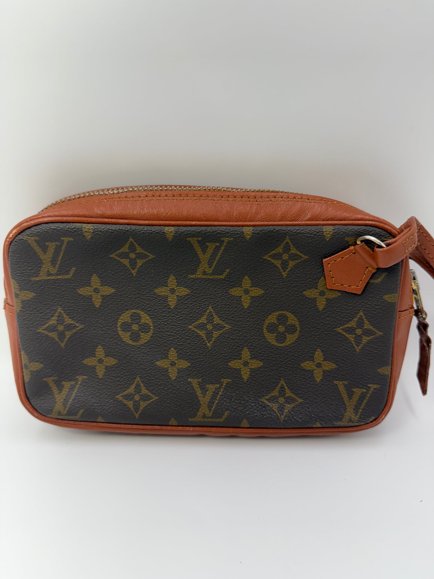 Louis Vuitton Monogram Coated Canvas Vintage Wristlet Pochette