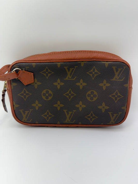 Louis Vuitton Monogram Coated Canvas Vintage Wristlet Pochette