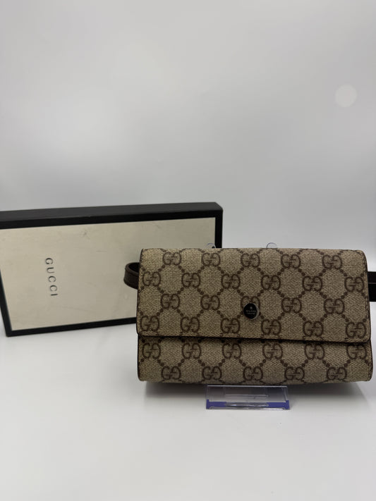 Gucci Guccissima Supreme Coated Canvas Waist Bag