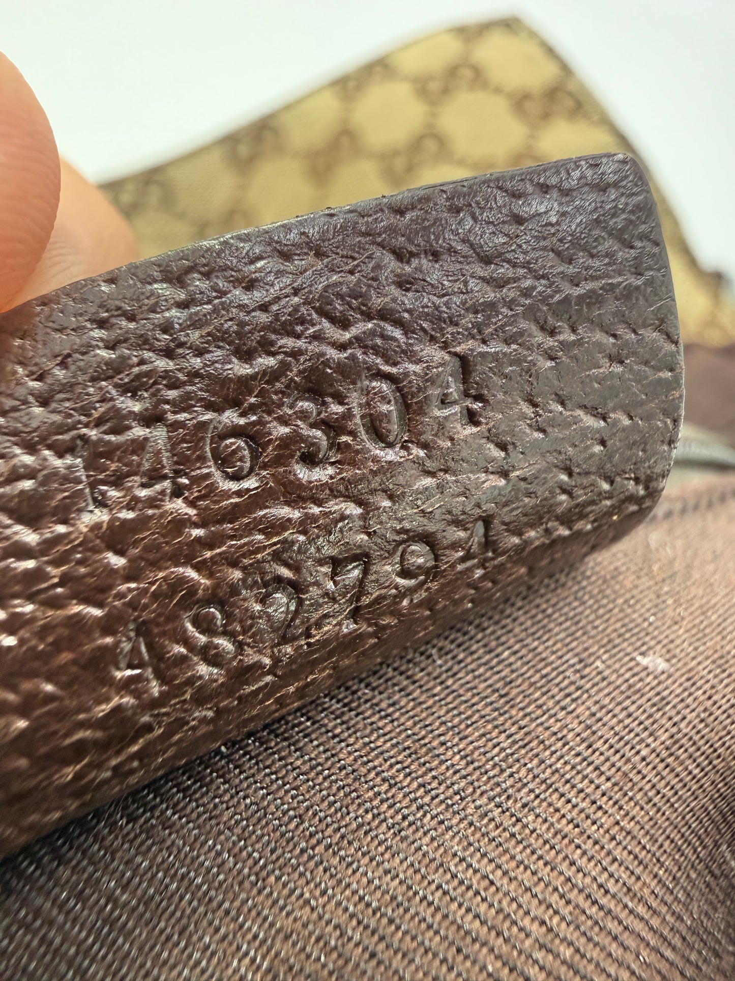 Gucci Guccissima Unisex Canvas Waist Bag with Adjustable Strap