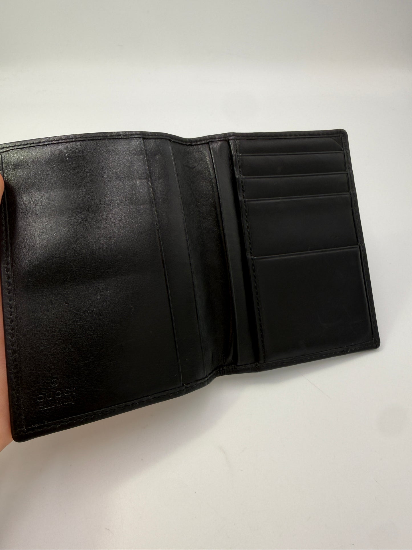 Gucci Guccissima Black Denim Pocket Organizer