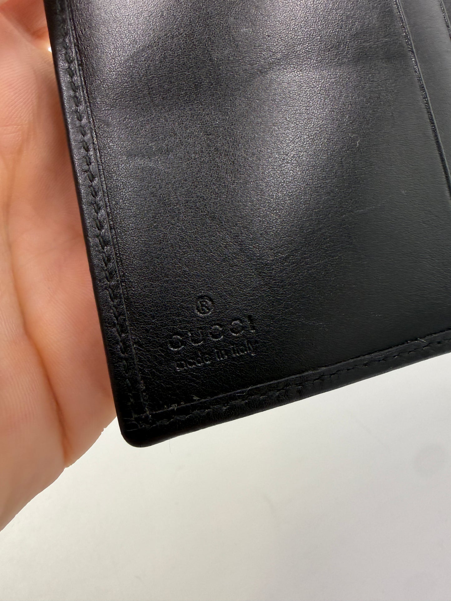 Gucci Guccissima Black Denim Pocket Organizer