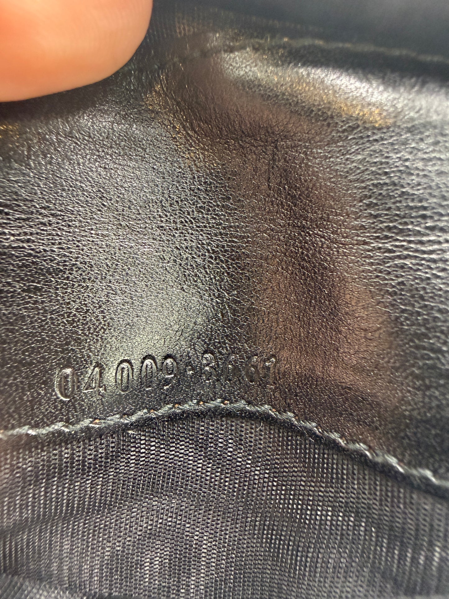 Gucci Guccissima Black Denim Pocket Organizer