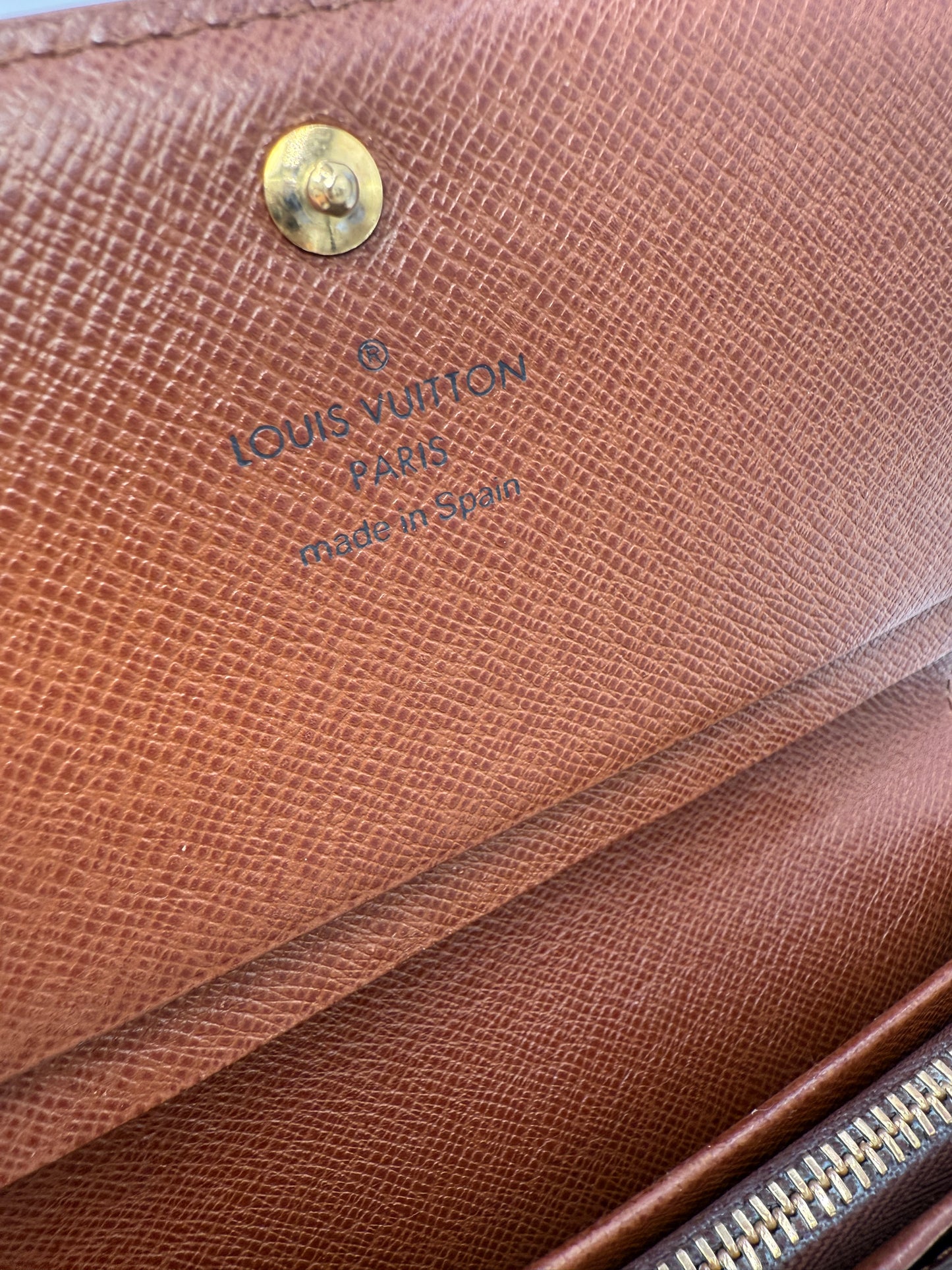 Louis Vuitton Monogram Porte Monnaie Tresor Wallet CA0072