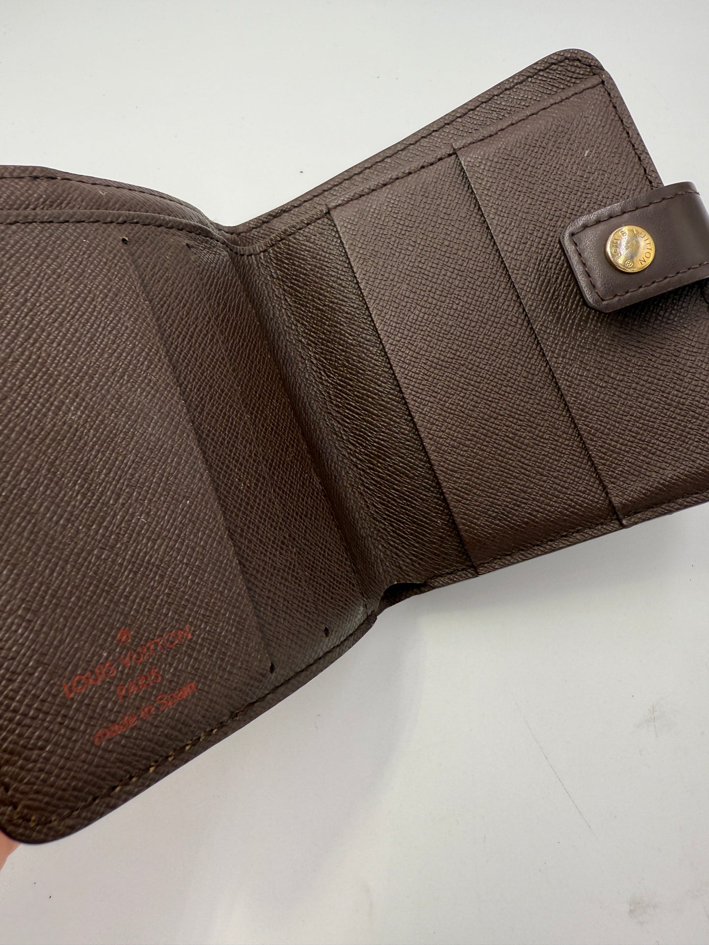 Louis Vuitton Damier Ebene Compact Zippy Wallet CA1016