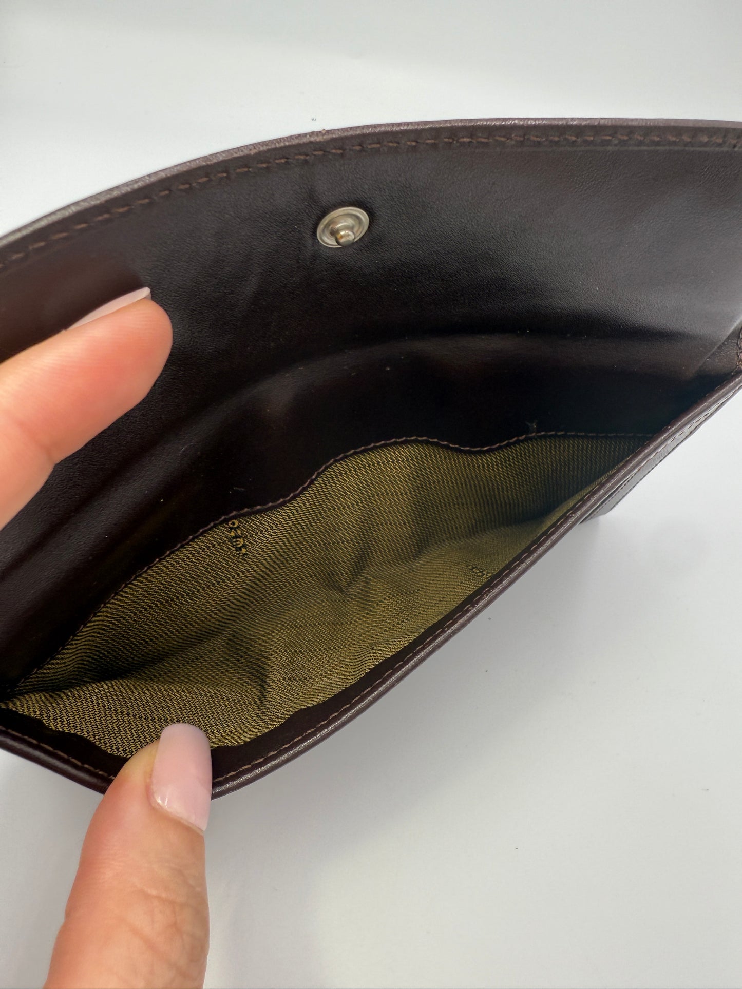 Fendi Brown Canvas Zucca Long Wallet with Box