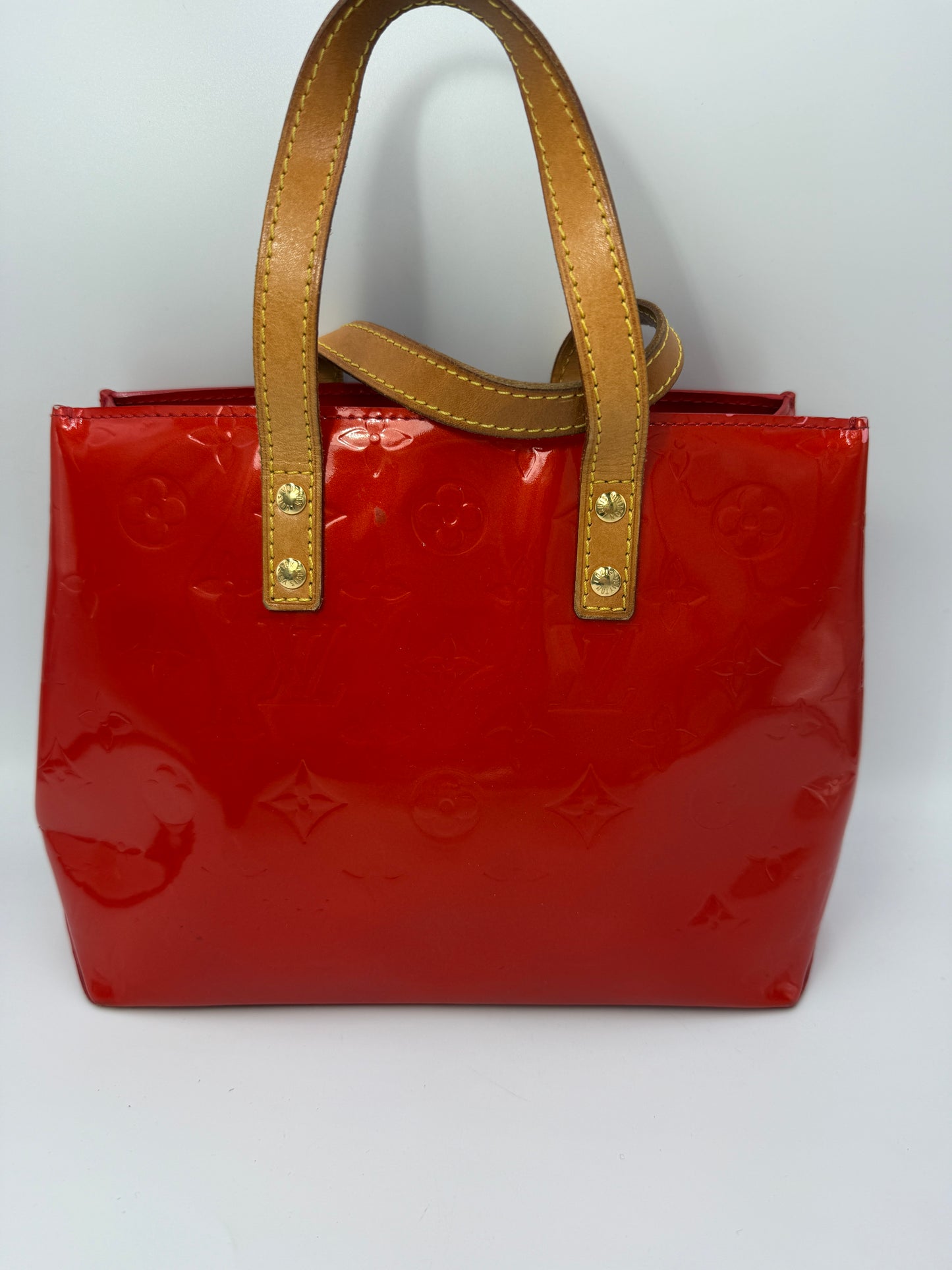 Louis Vuitton Tomato Red Vernis Reade PM TH1004