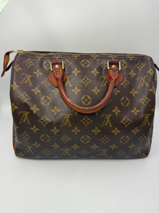 Louis Vuitton Monogram Coated Canvas Speedy 30 SP0935