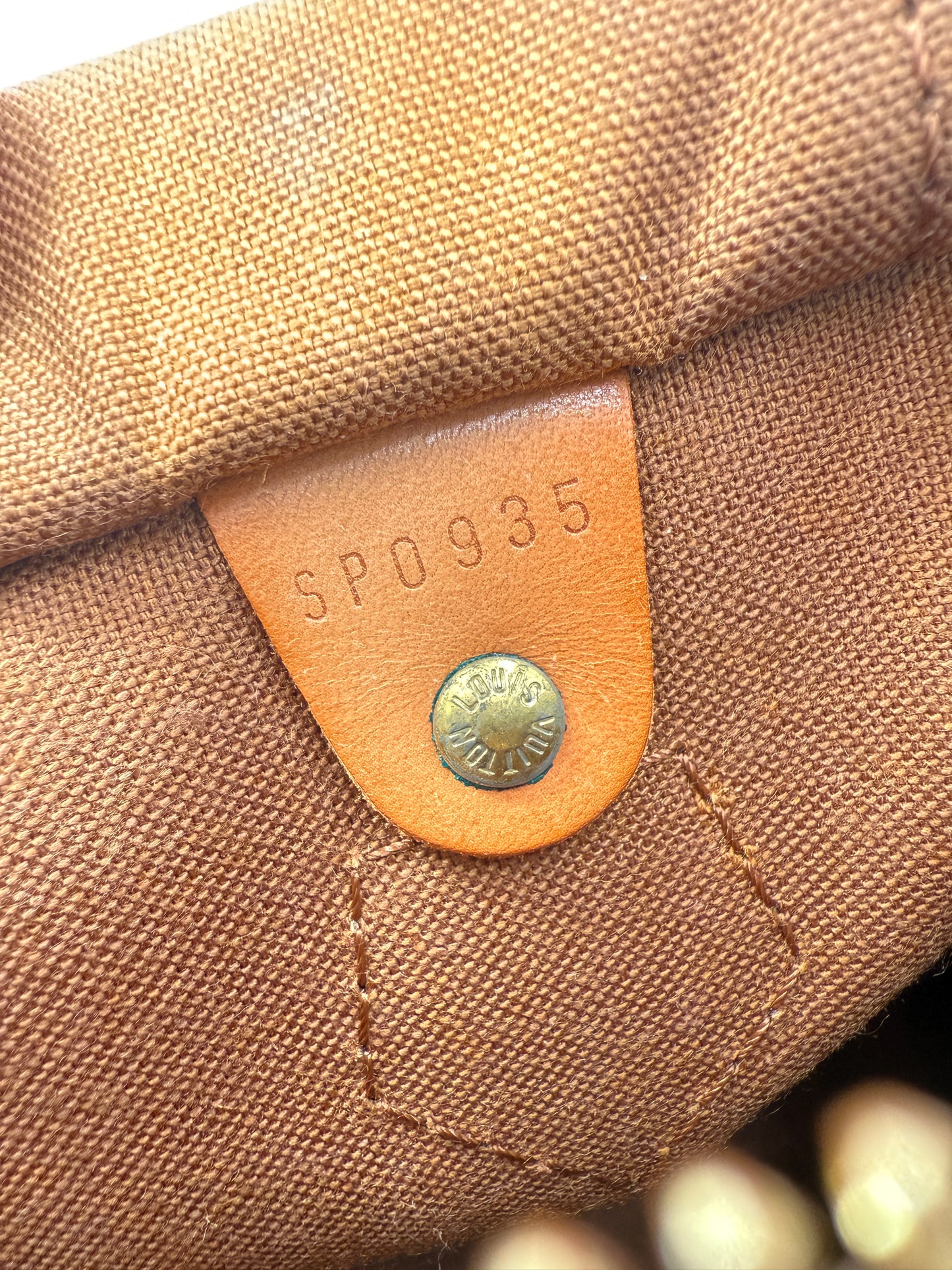 Louis Vuitton Monogram Coated Canvas Speedy 30 SP0935