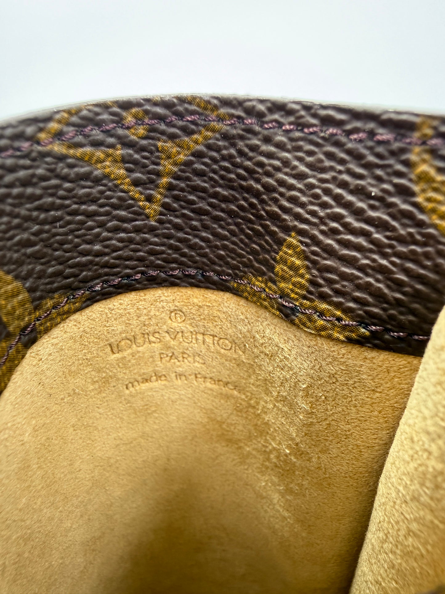 Louis Vuitton Monogram Coated Canvas Eye Glasses Case Open Top MI0060