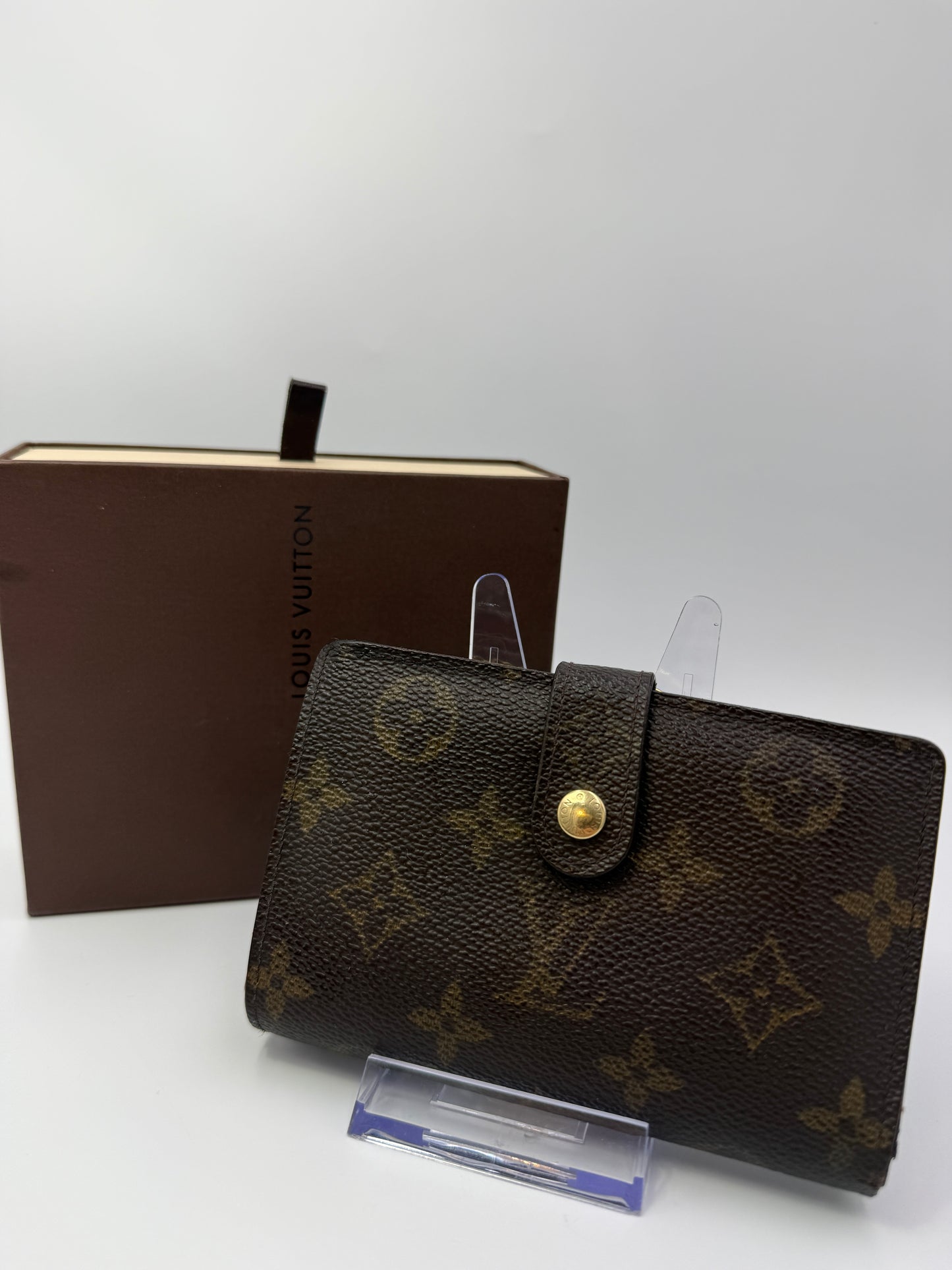 Louis Vuitton Monogram Coated Canvas Kisslock Wallet TH0022