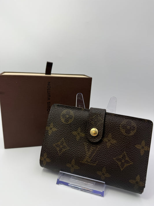 Louis Vuitton Monogram Coated Canvas Kisslock Wallet TH0022