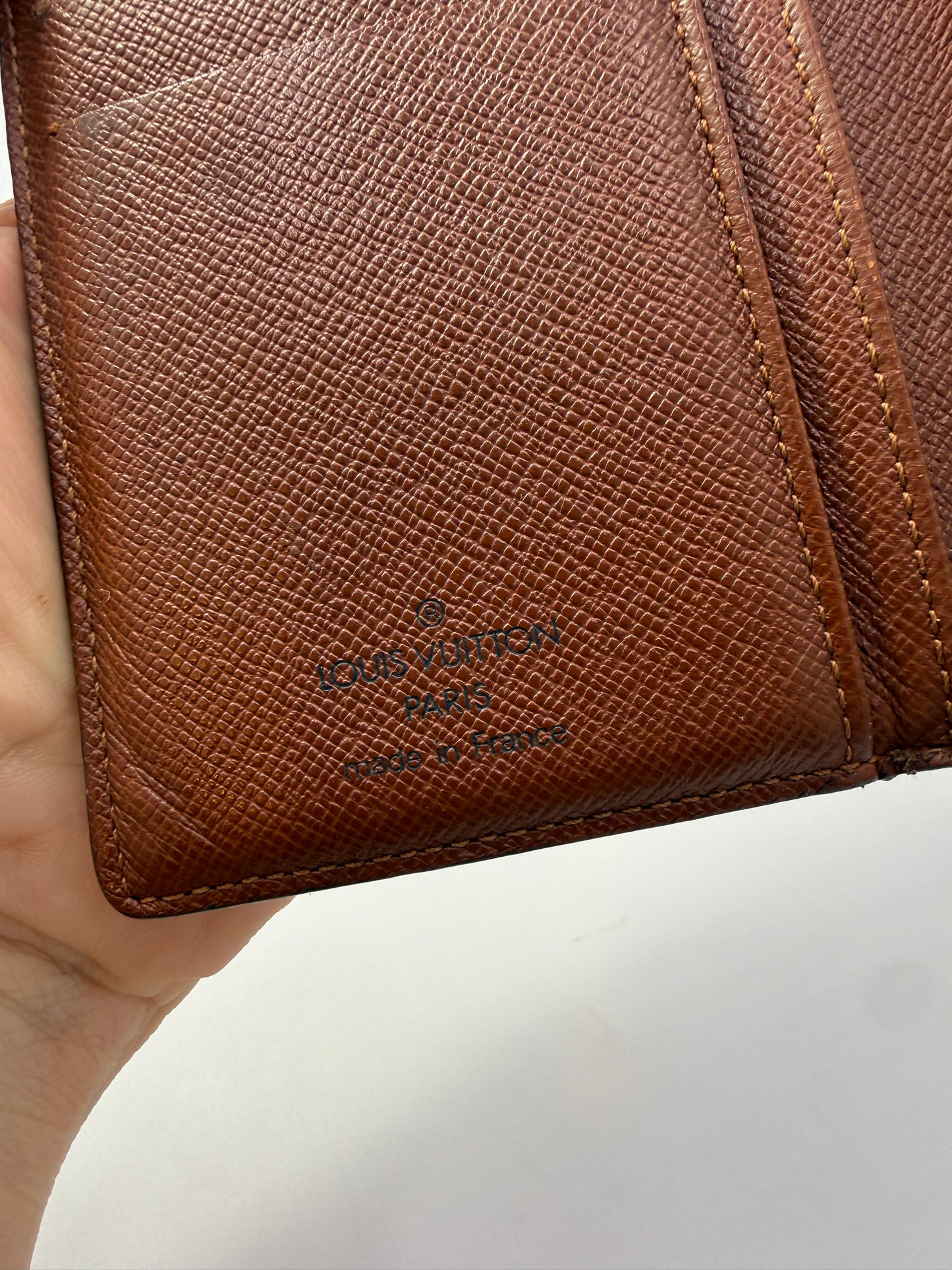 Louis Vuitton Monogram Coated Canvas Kisslock Wallet TH0022