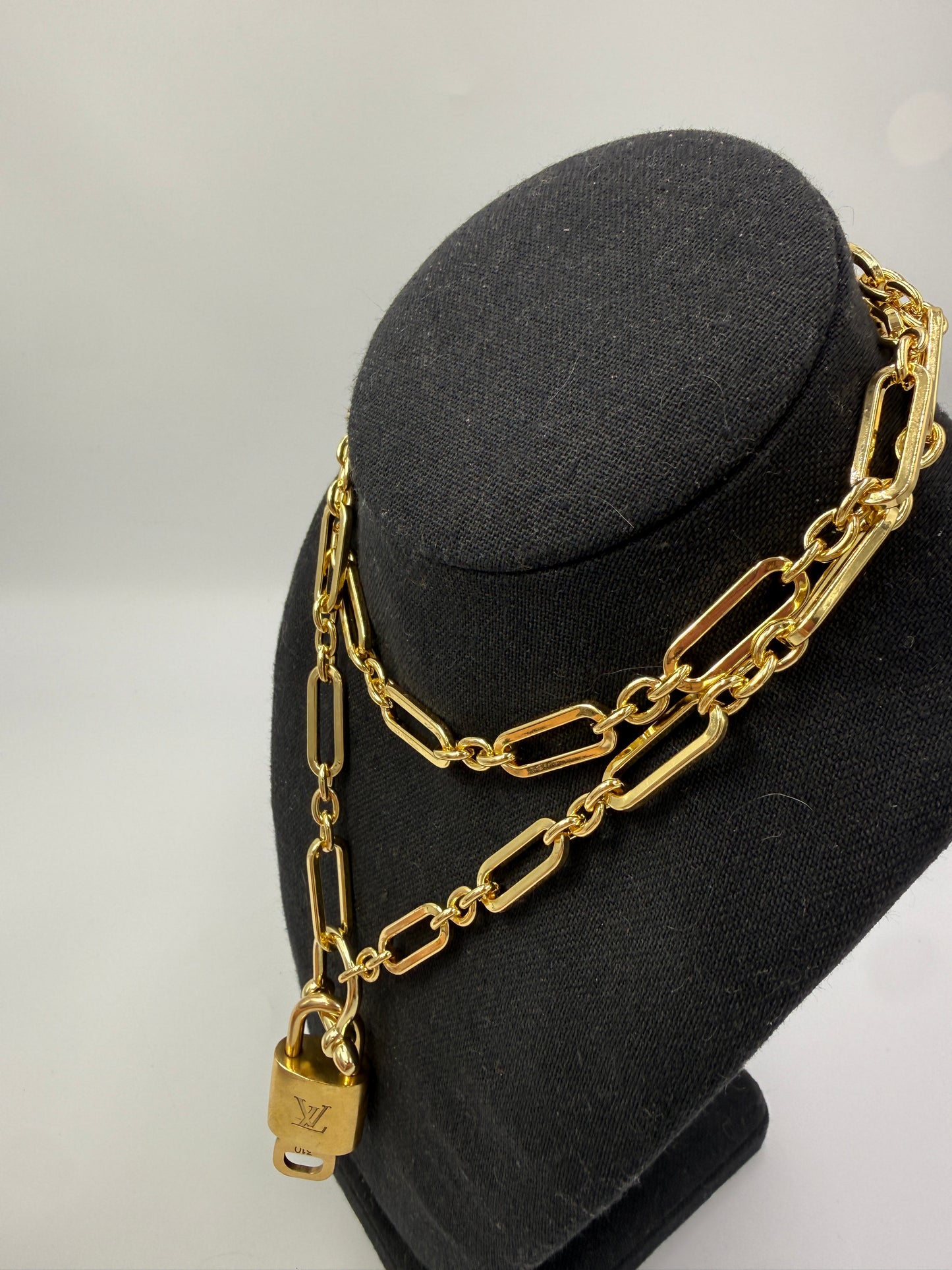 Louis Vuitton Lock & Key Pendant On Unbranded Necklace Random Number